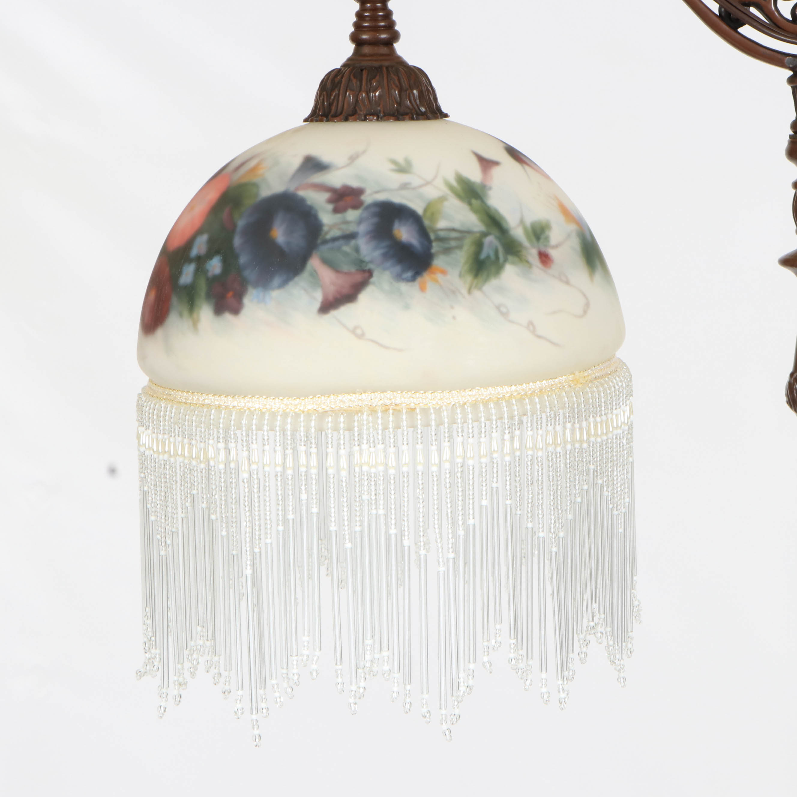 Dale Tiffany Floor Lamp with Glynda Turley Reverse Painted Shade