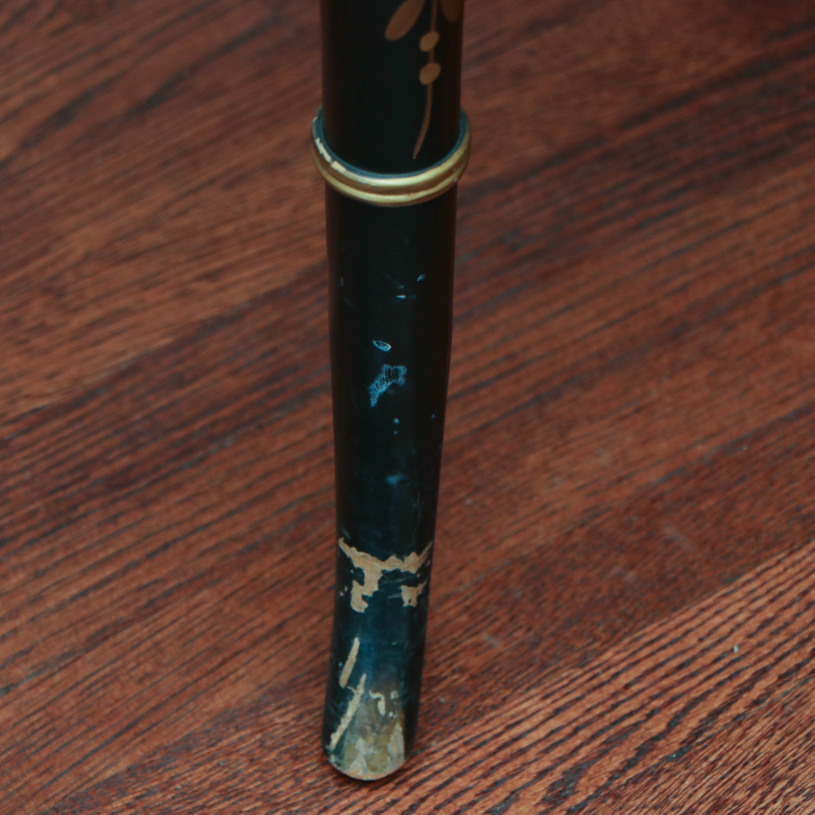 Drexel "Et Cetera" Rosewood and Ebonized Chinoiserie Dining Table and Chairs Set