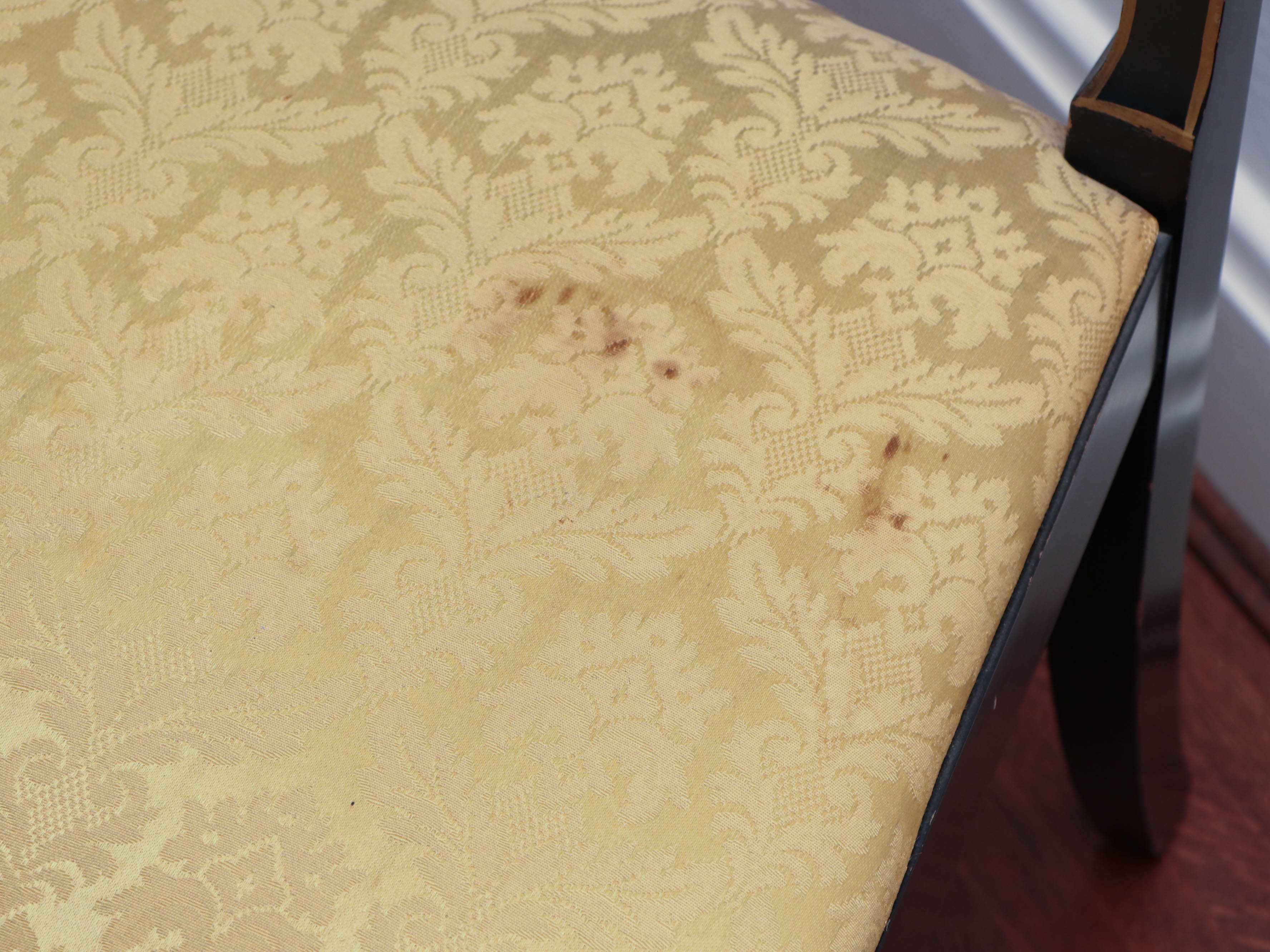 Drexel "Et Cetera" Rosewood and Ebonized Chinoiserie Dining Table and Chairs Set