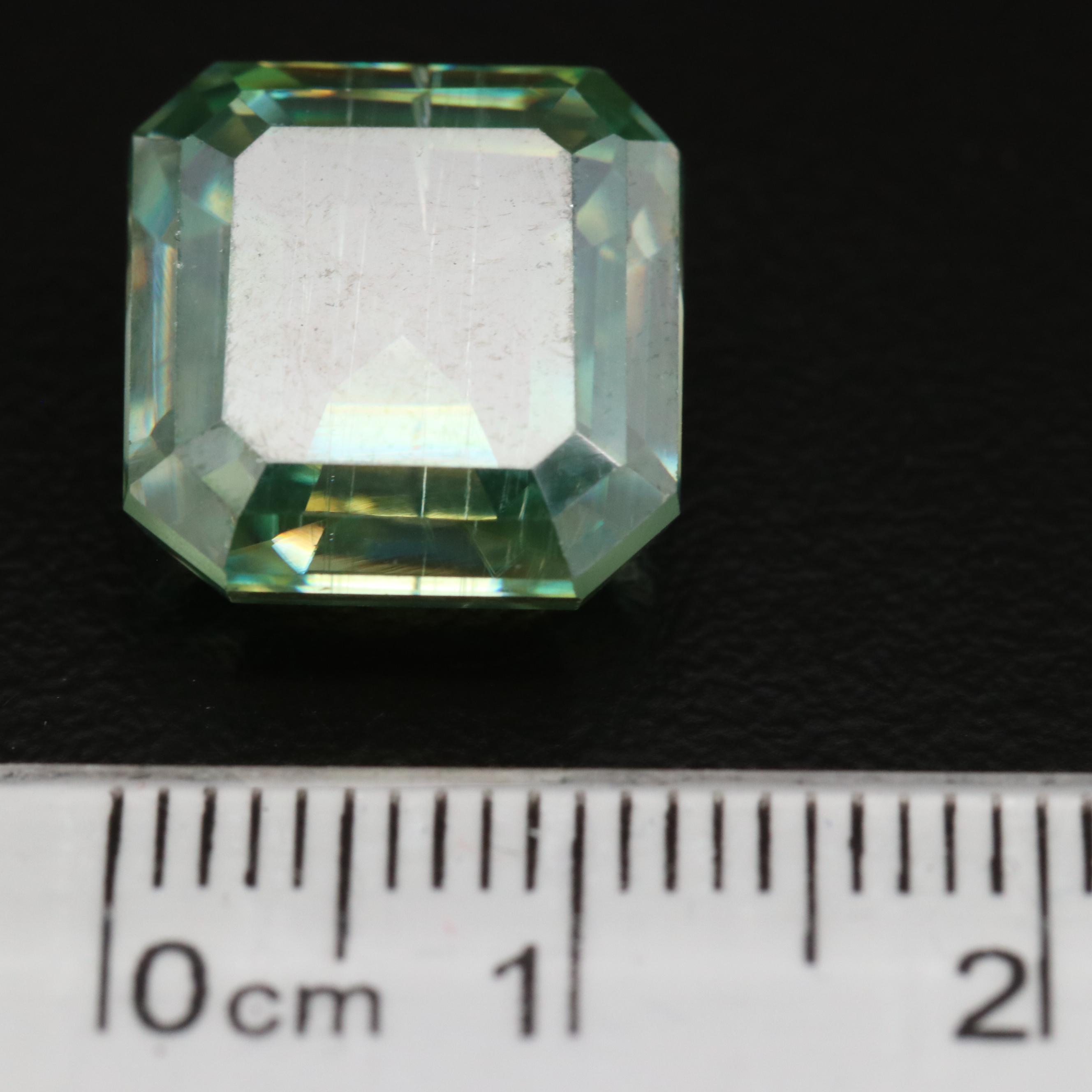 Loose Laboratory Grown Cut Corner Square Faceted Moissanite