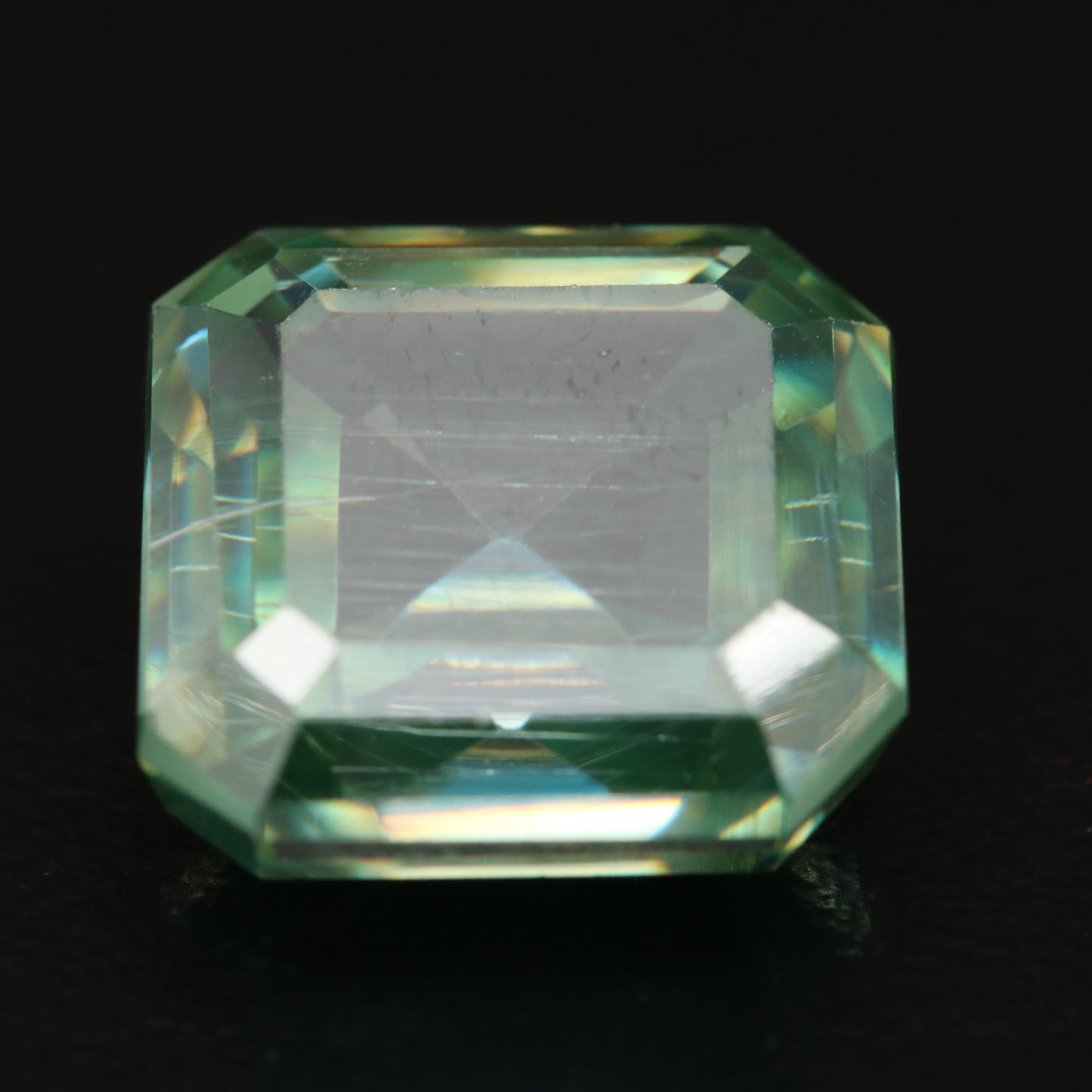 Loose Laboratory Grown Cut Corner Square Faceted Moissanite