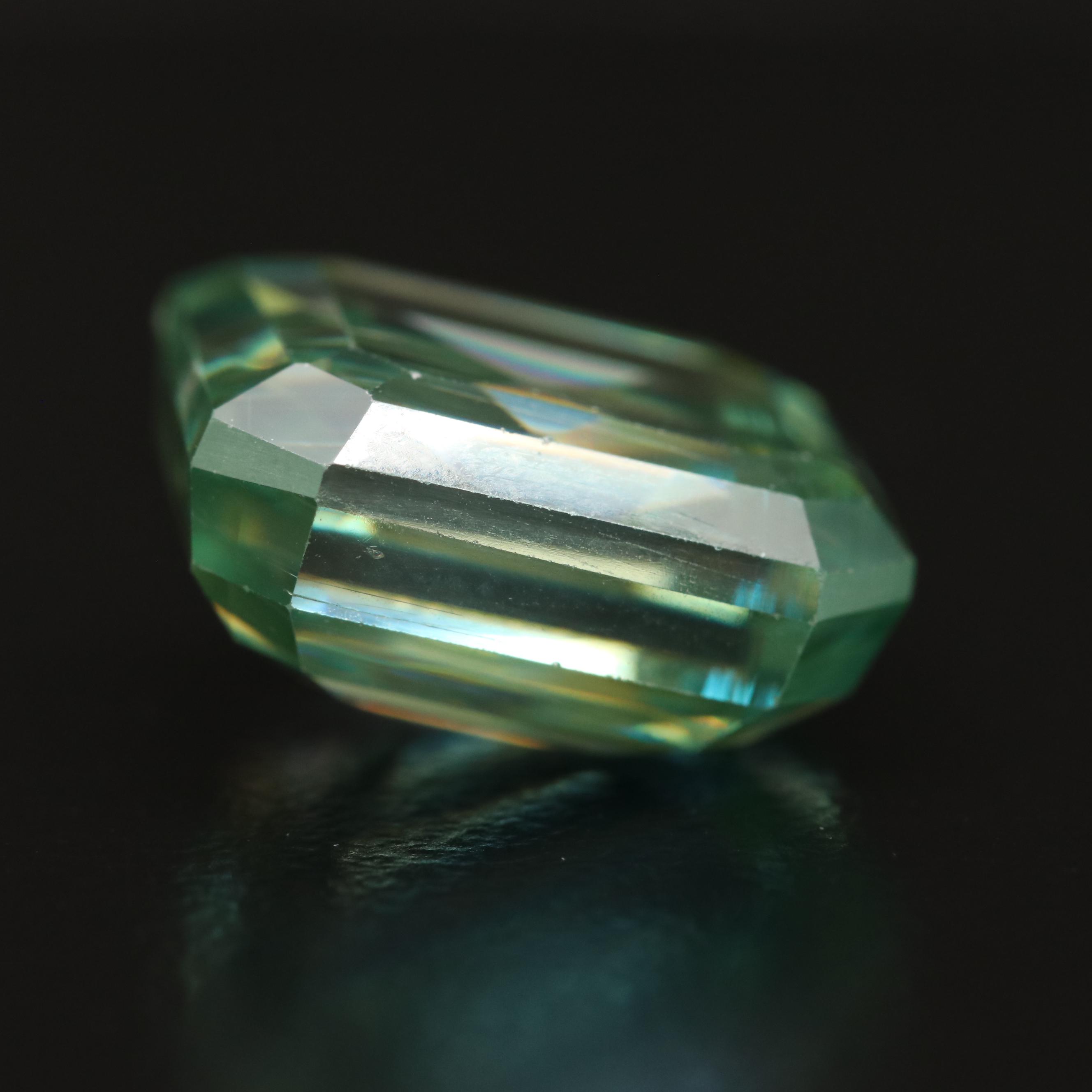 Loose Laboratory Grown Cut Corner Square Faceted Moissanite