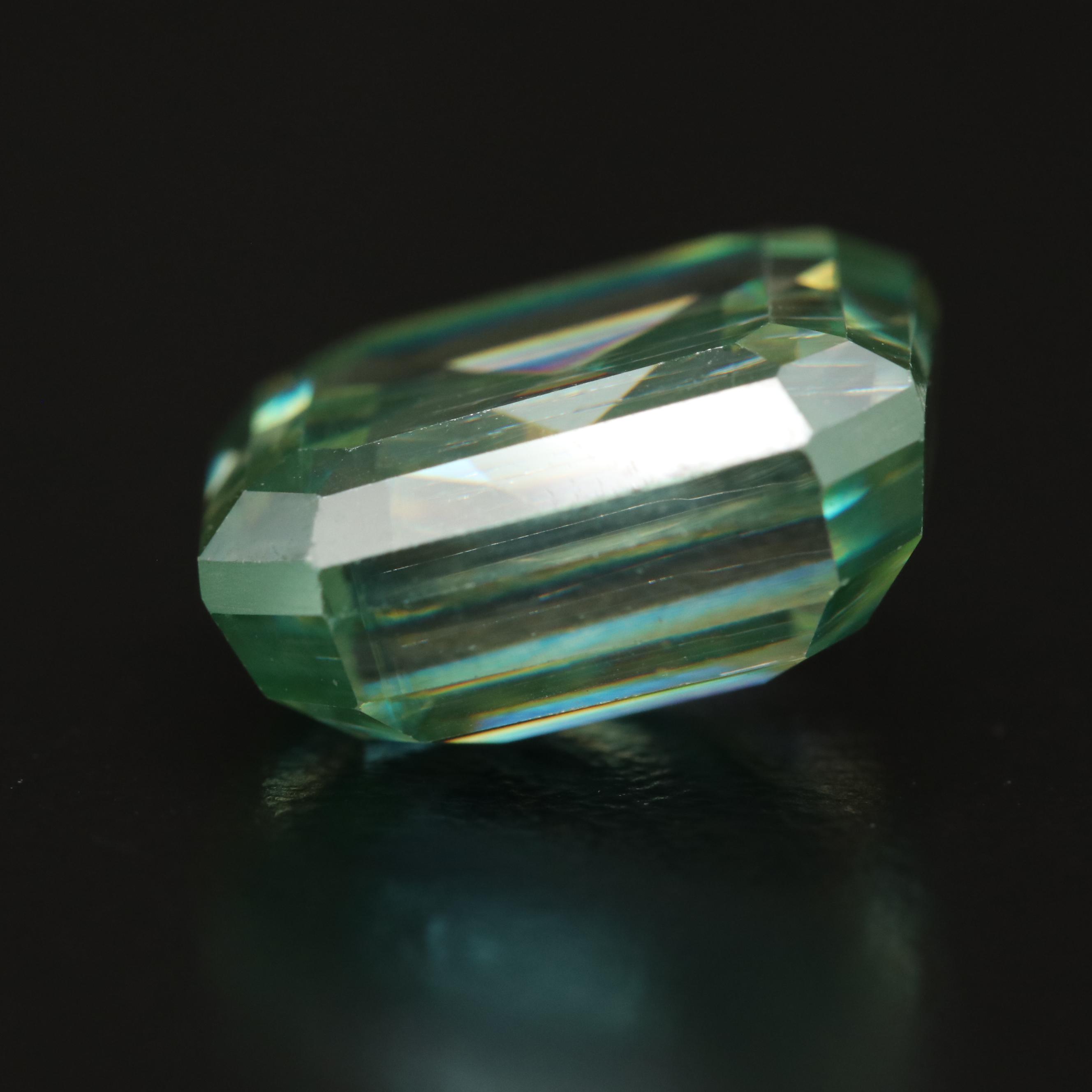 Loose Laboratory Grown Cut Corner Square Faceted Moissanite