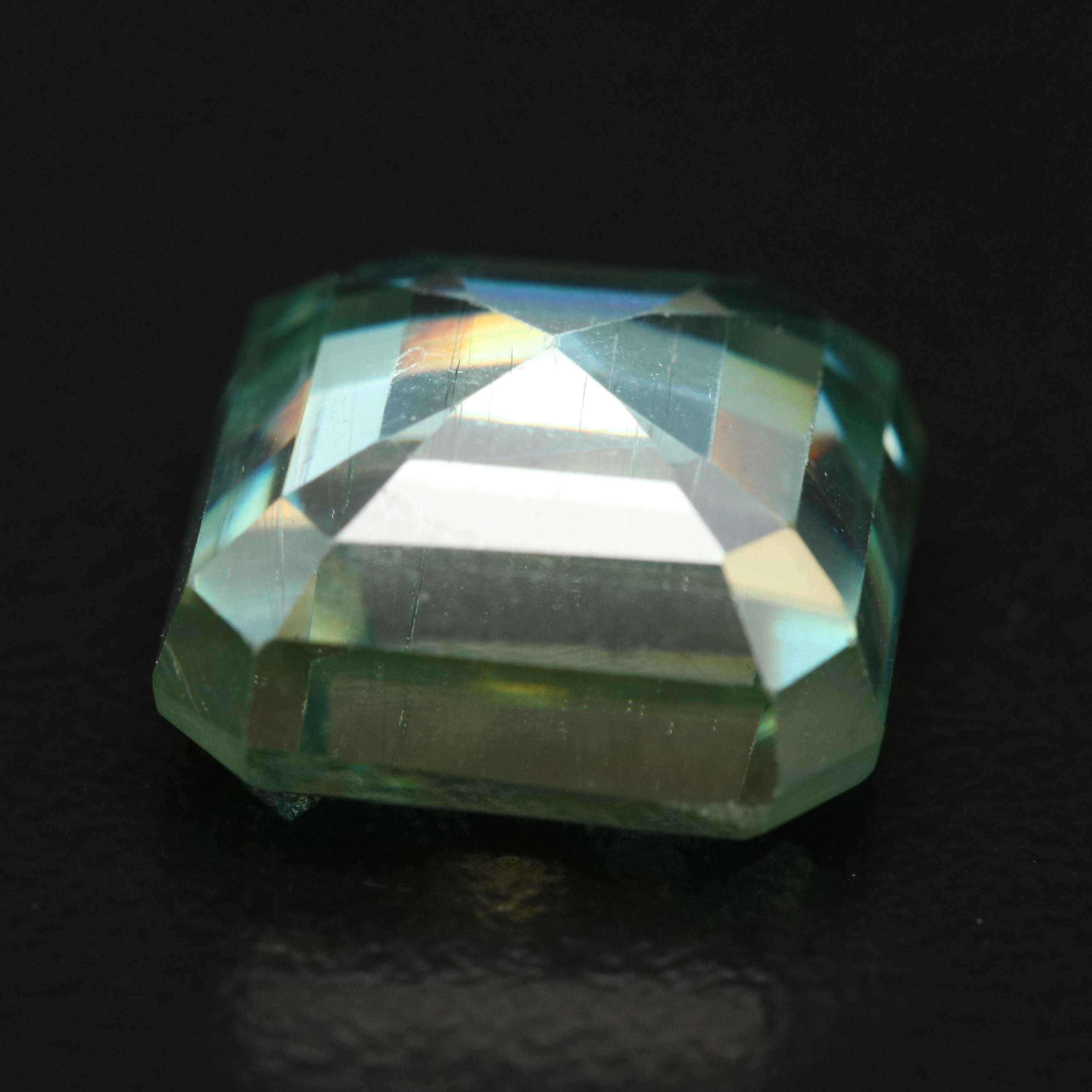 Loose Laboratory Grown Cut Corner Square Faceted Moissanite