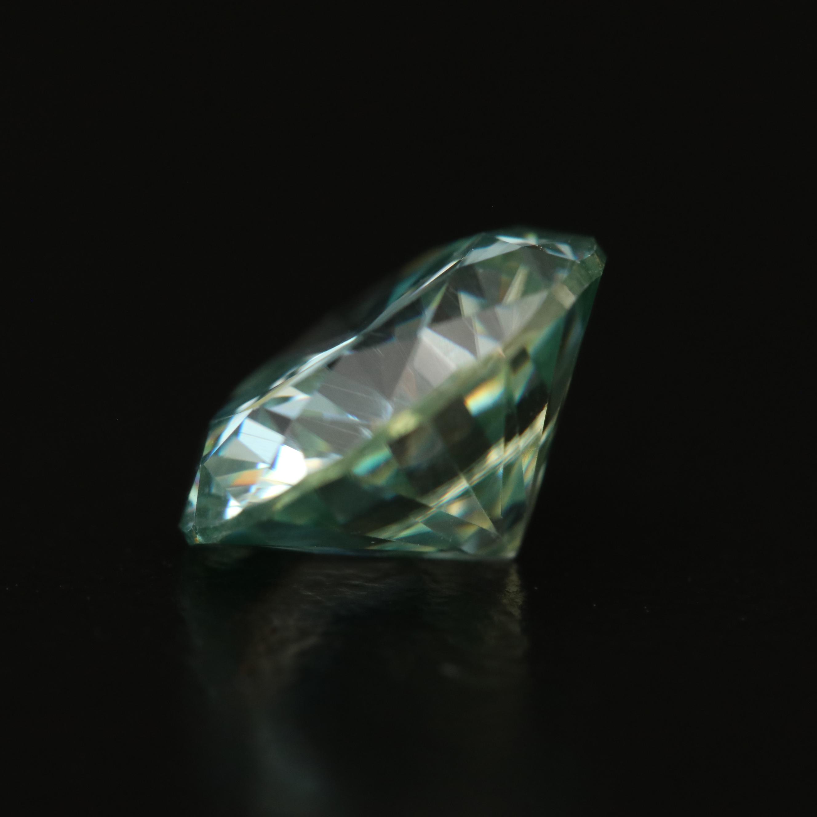 Loose Round Faceted Moissanite