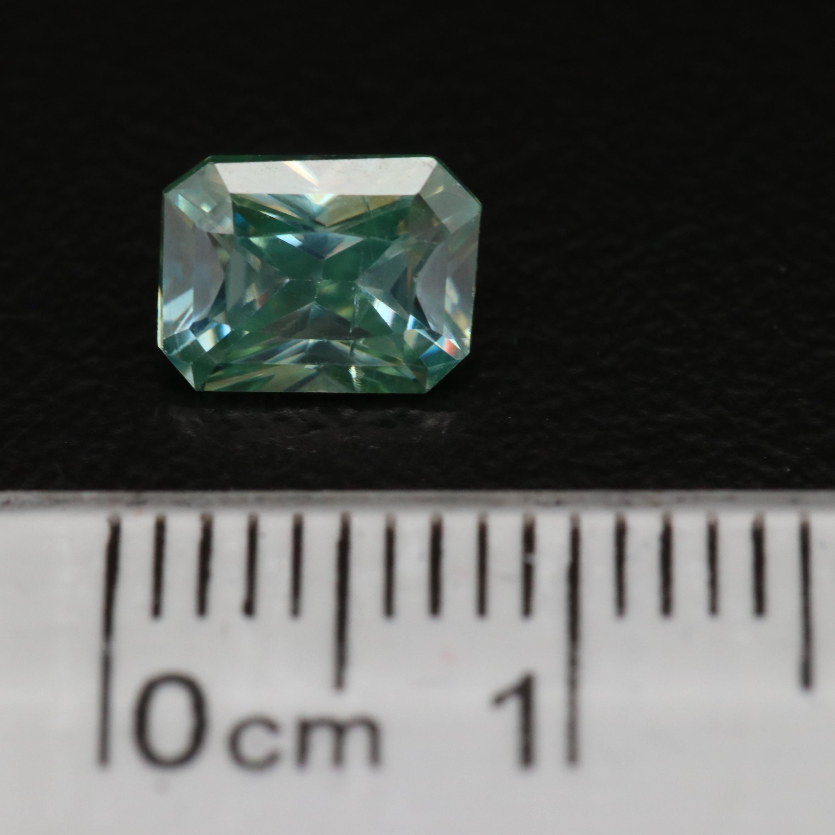 Loose Cut Corner Rectangular Faceted Moissanite