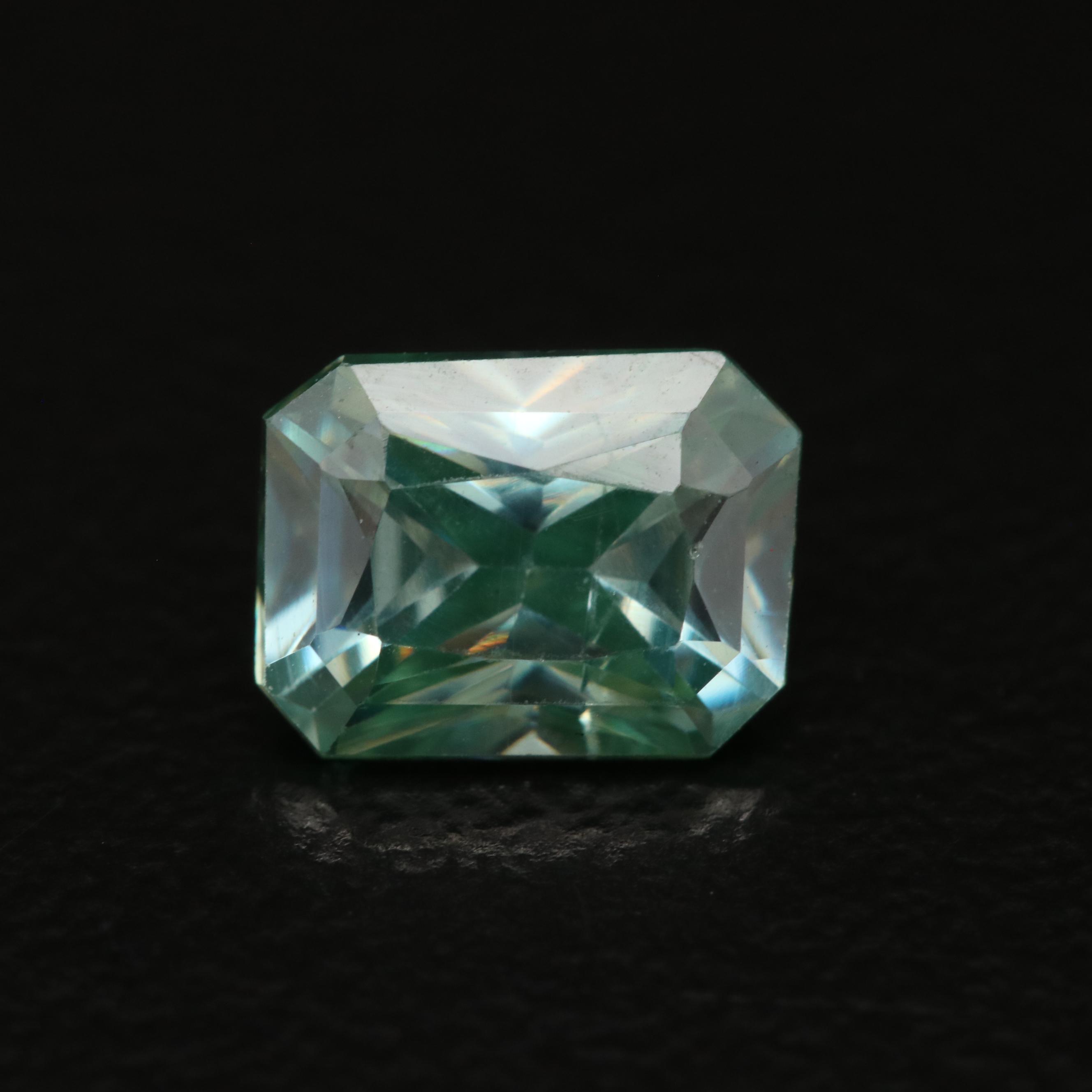 Loose Cut Corner Rectangular Faceted Moissanite