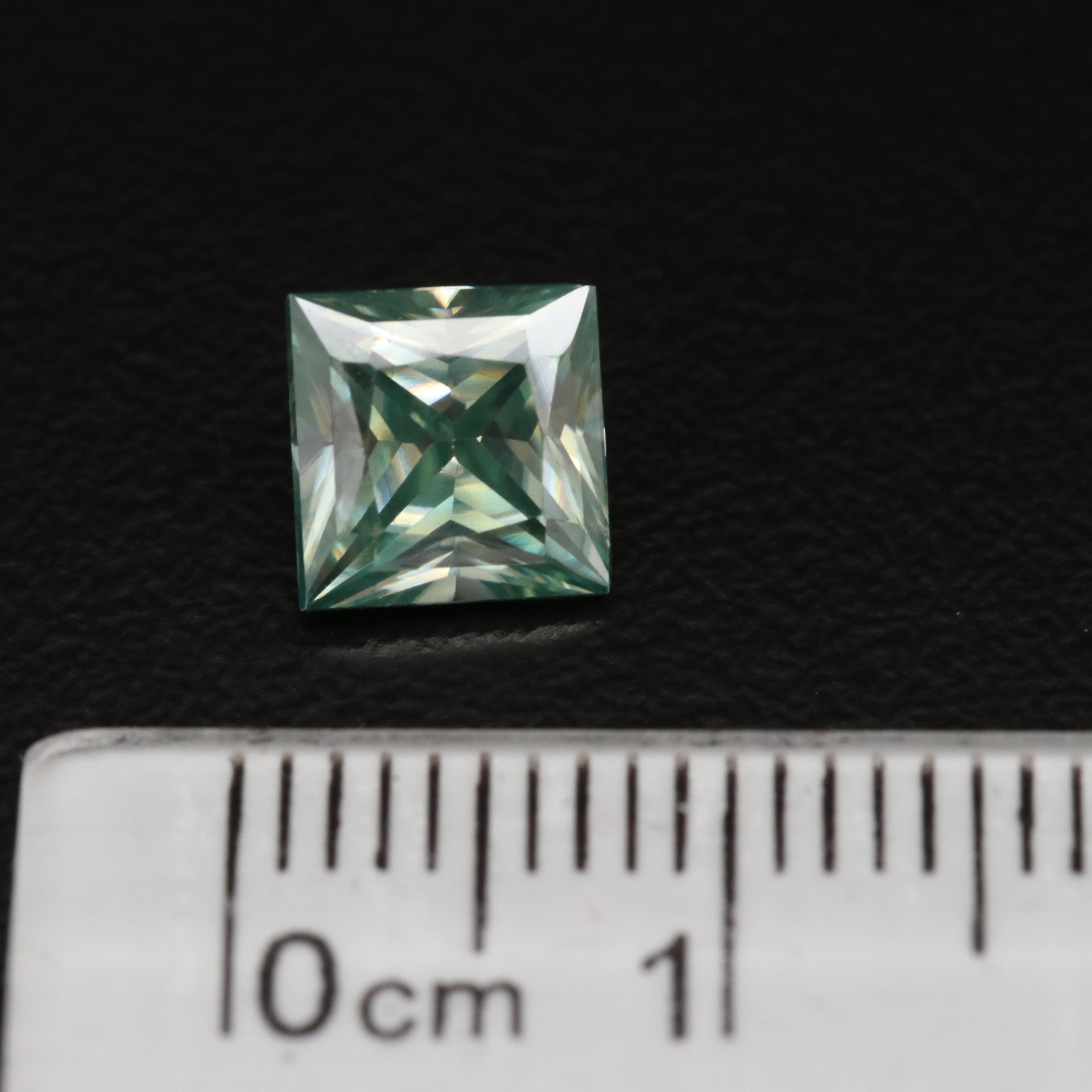 Loose Square Faceted Moissanite
