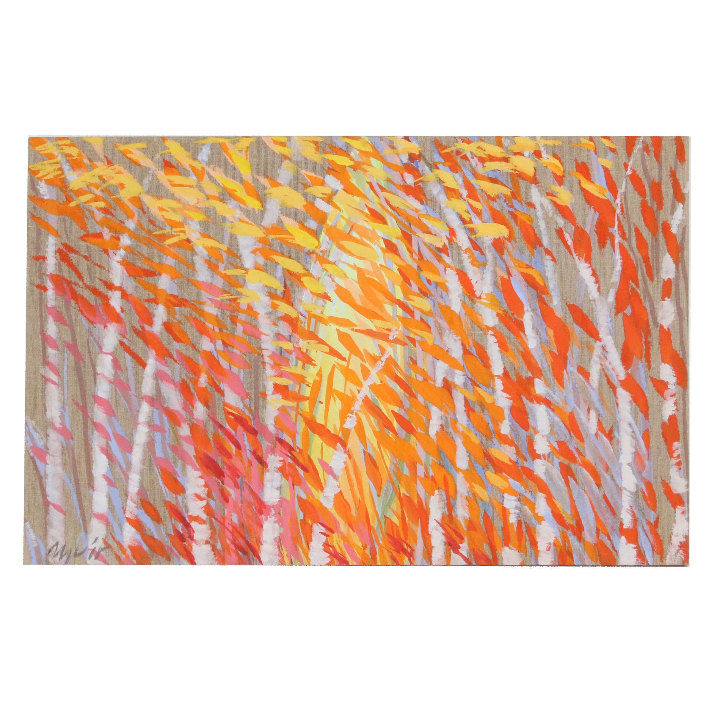 Kay Muir Acrylic Painting "Celestial Light", Late 20th Century