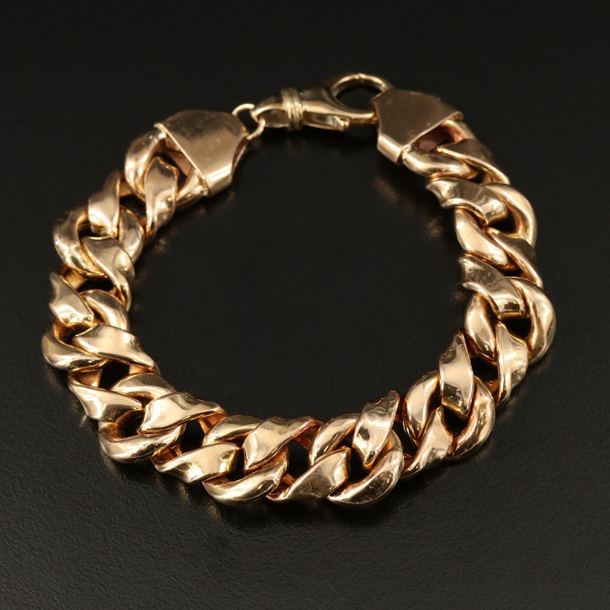 14K Curb Link Bracelet