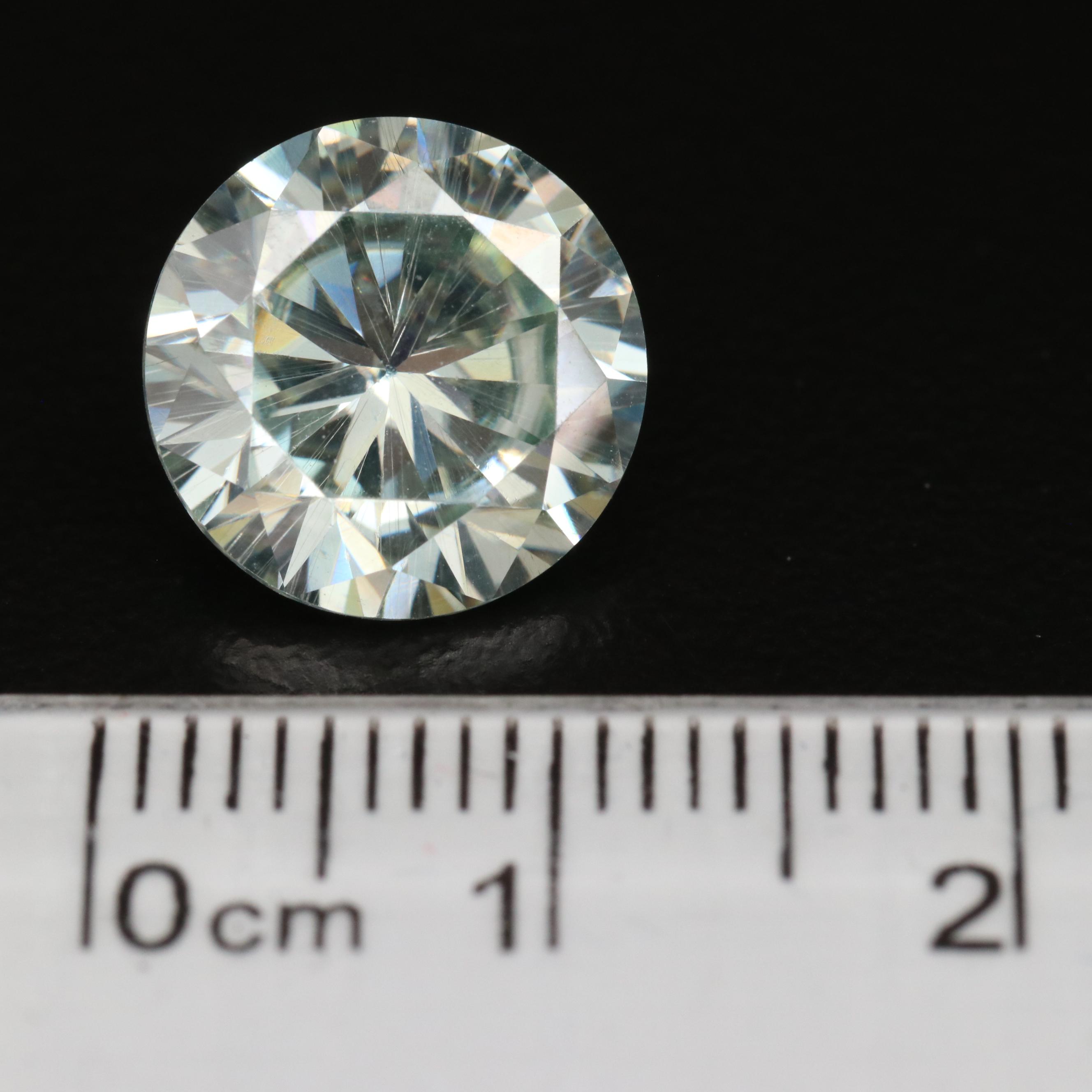 Loose Lab Grown Round Faceted Moissanite