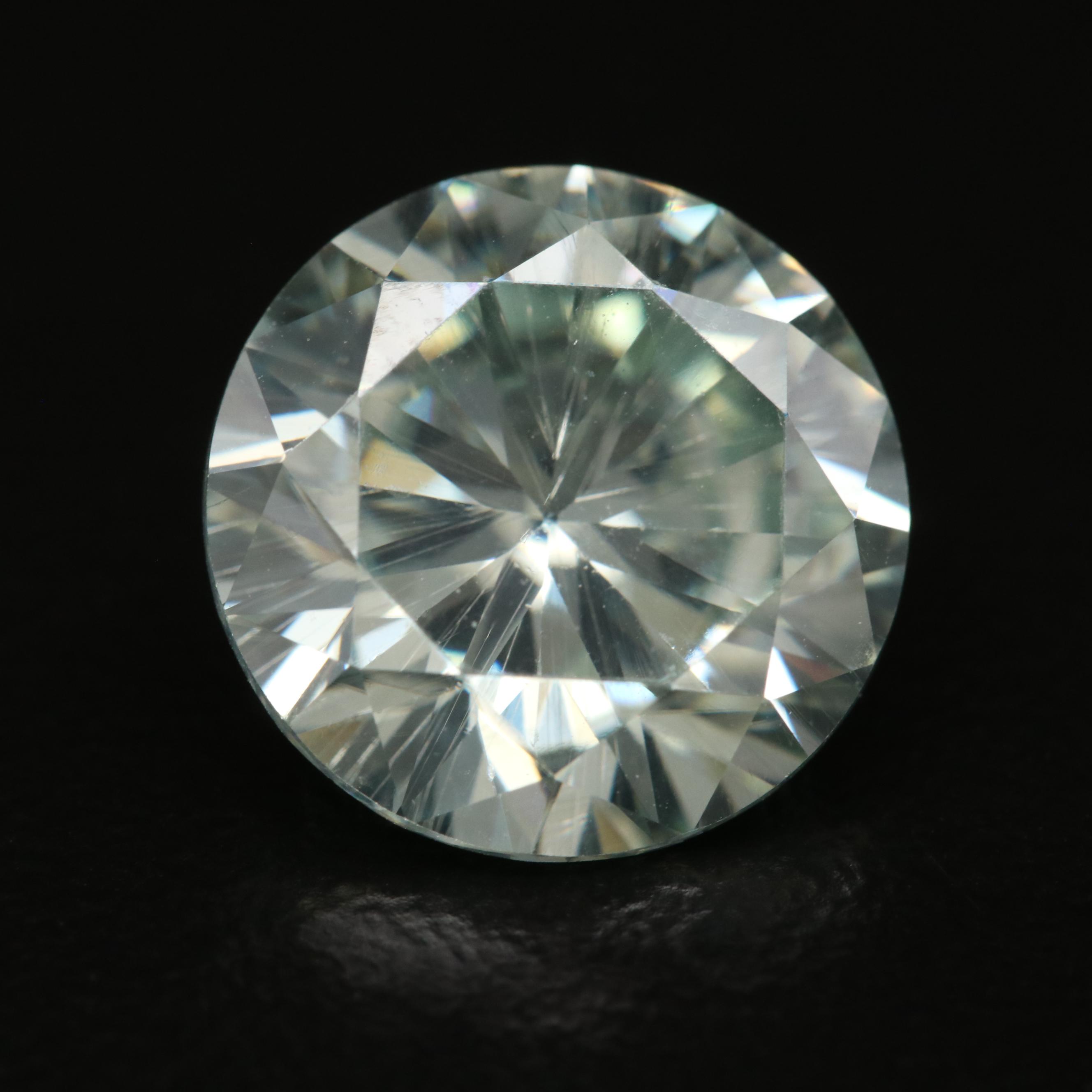 Loose Lab Grown Round Faceted Moissanite