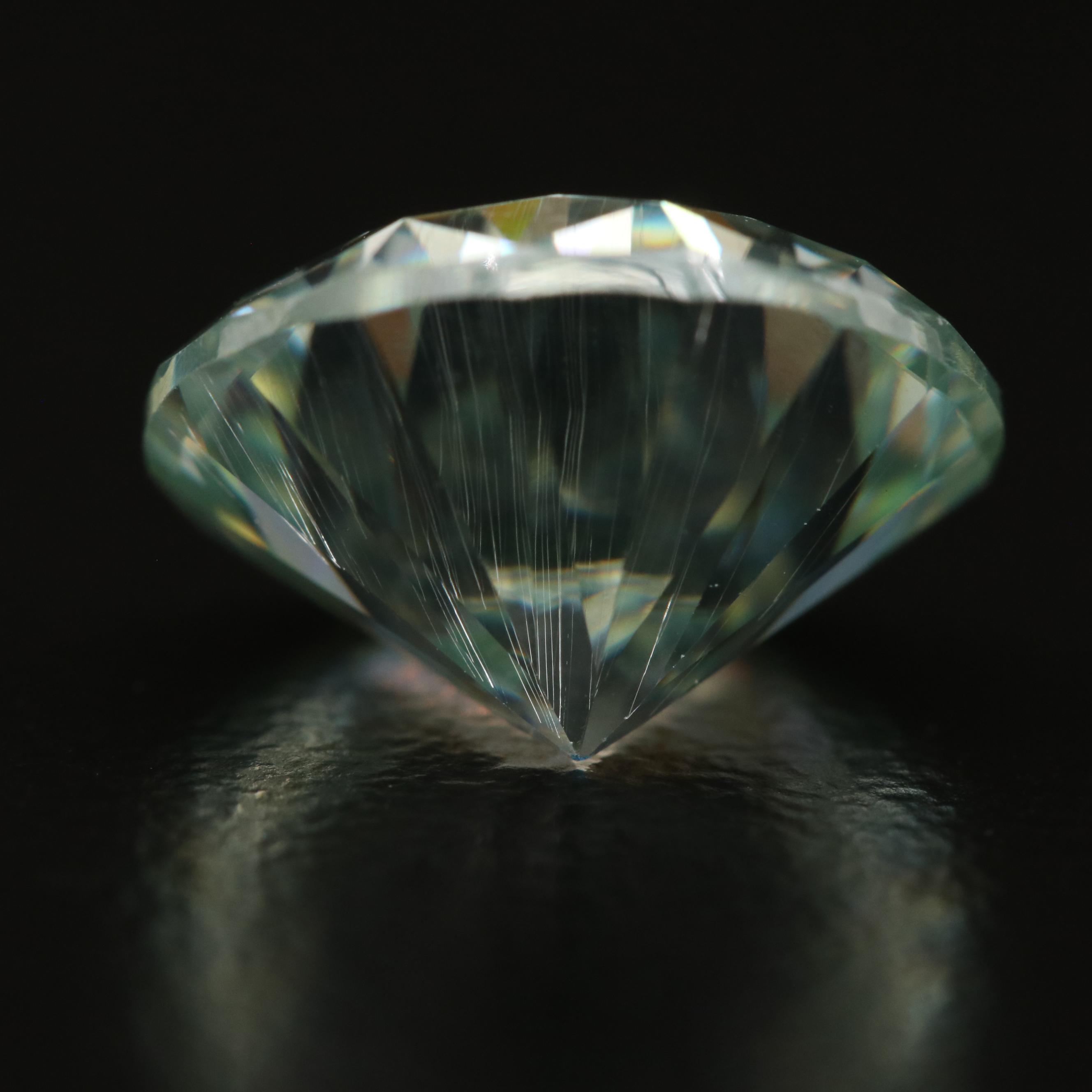 Loose Lab Grown Round Faceted Moissanite