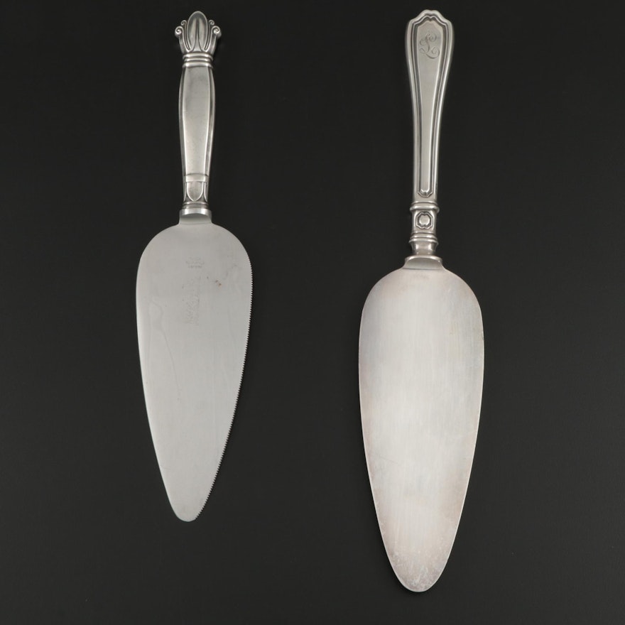 Reed & Barton "Hepplewhite" and Web "Ballet" Sterling Silver Cake Servers