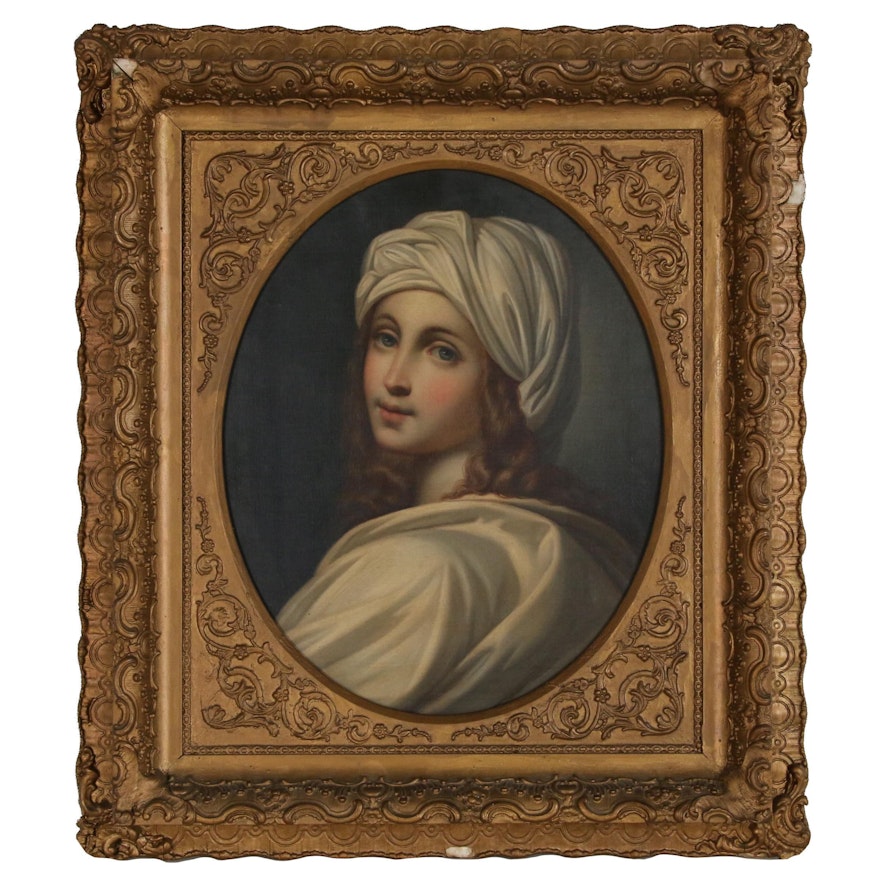 Oil Painting After Guido Reni's "Portrait of Beatrice Cenci"