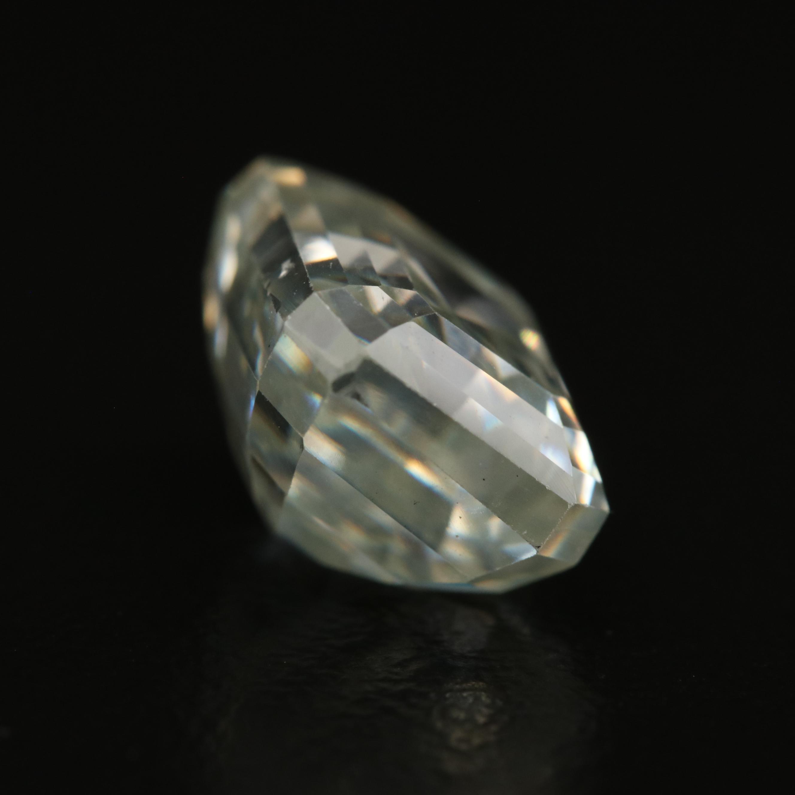 Loose Cut Cornered Rectangle Faceted Moissanite