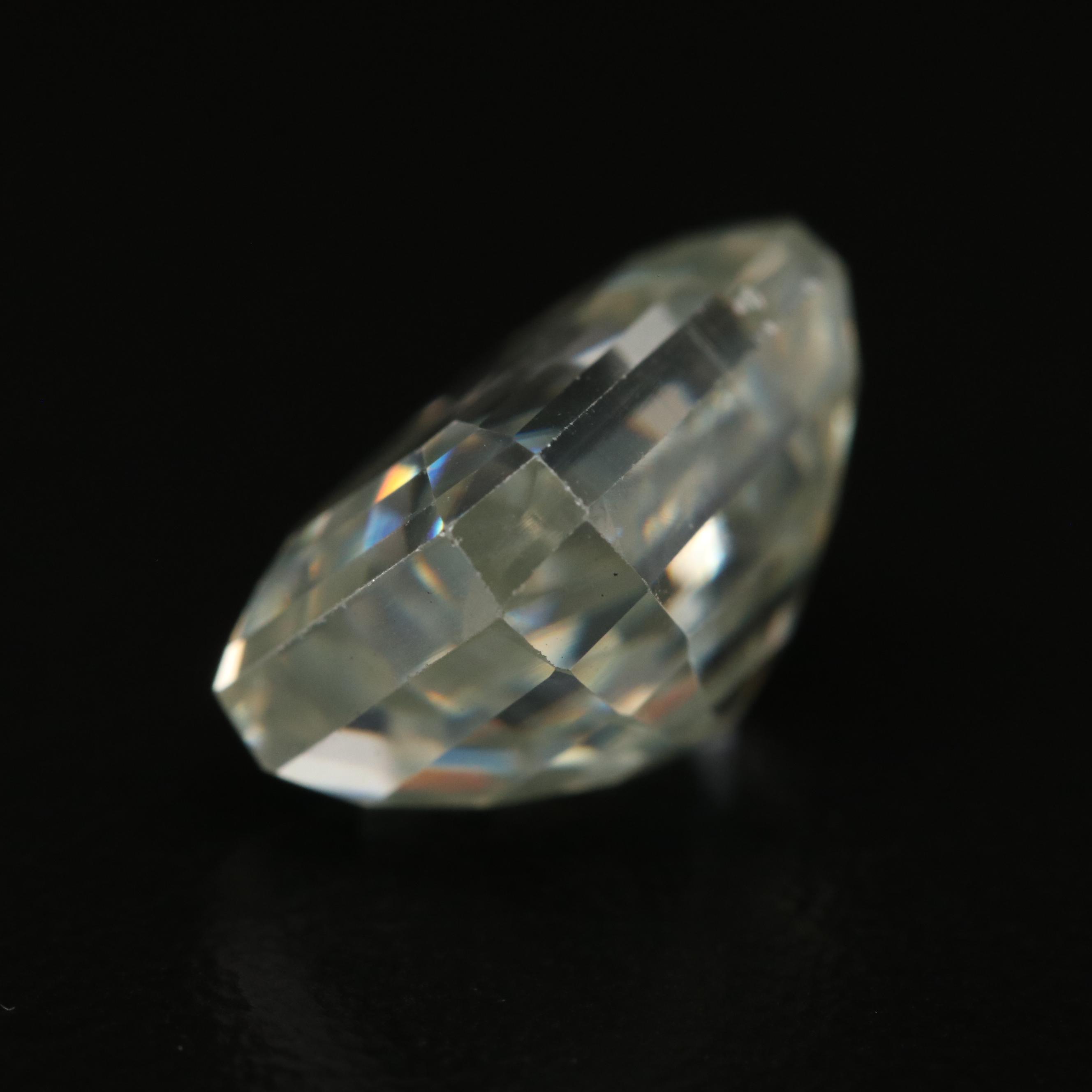 Loose Cut Cornered Rectangle Faceted Moissanite