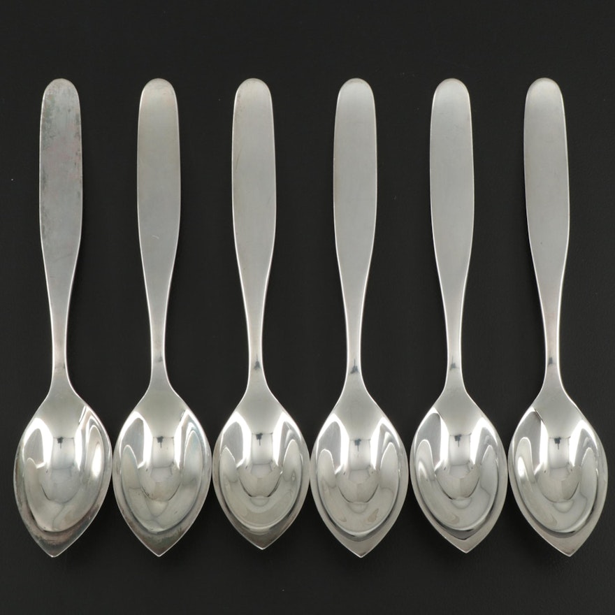 Otto Wolter Modern Sterling Silver Grapefruit Spoons, Early to Mid-20th Century