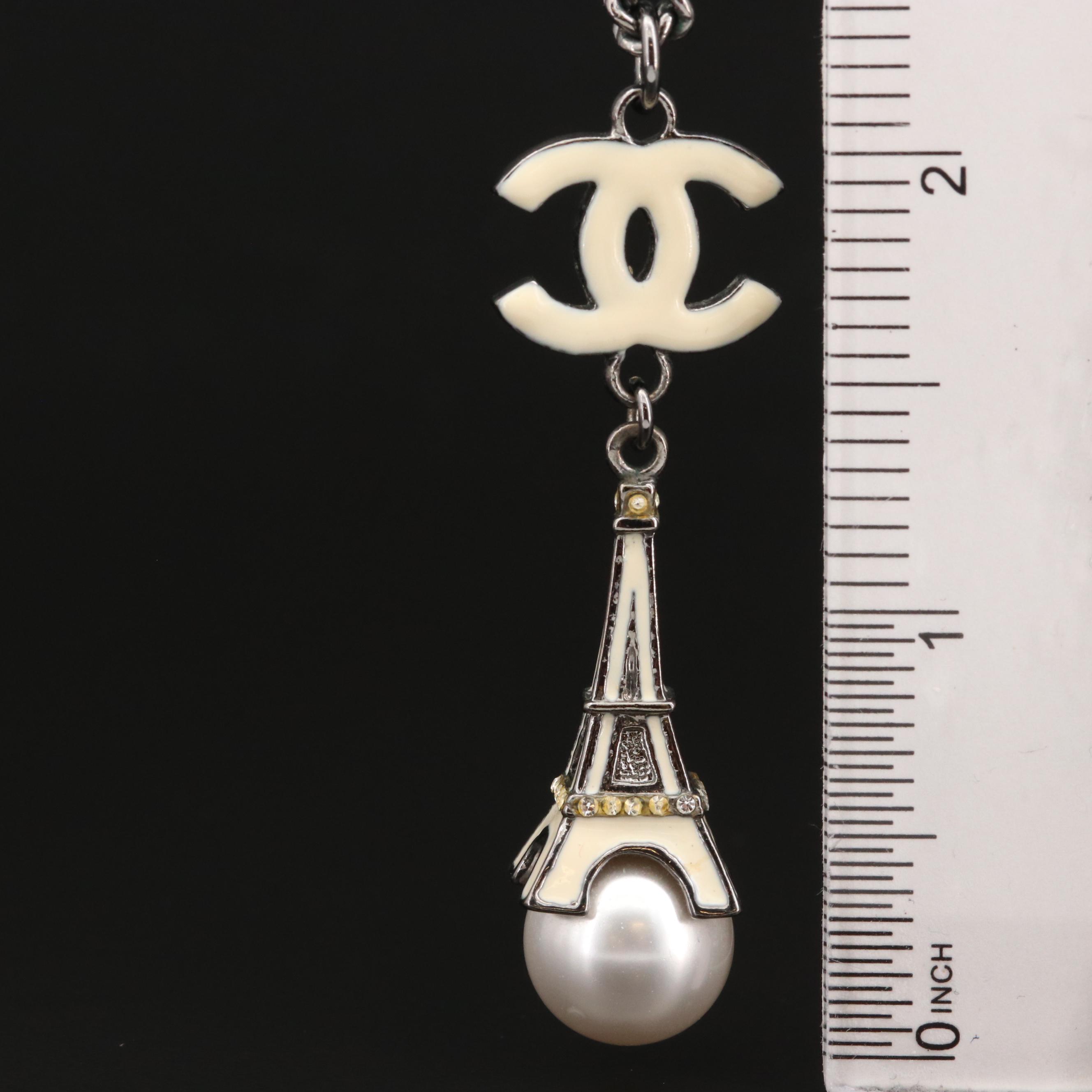 Chanel 2006 Cruise Collection Eiffel Tower Pendant Necklace