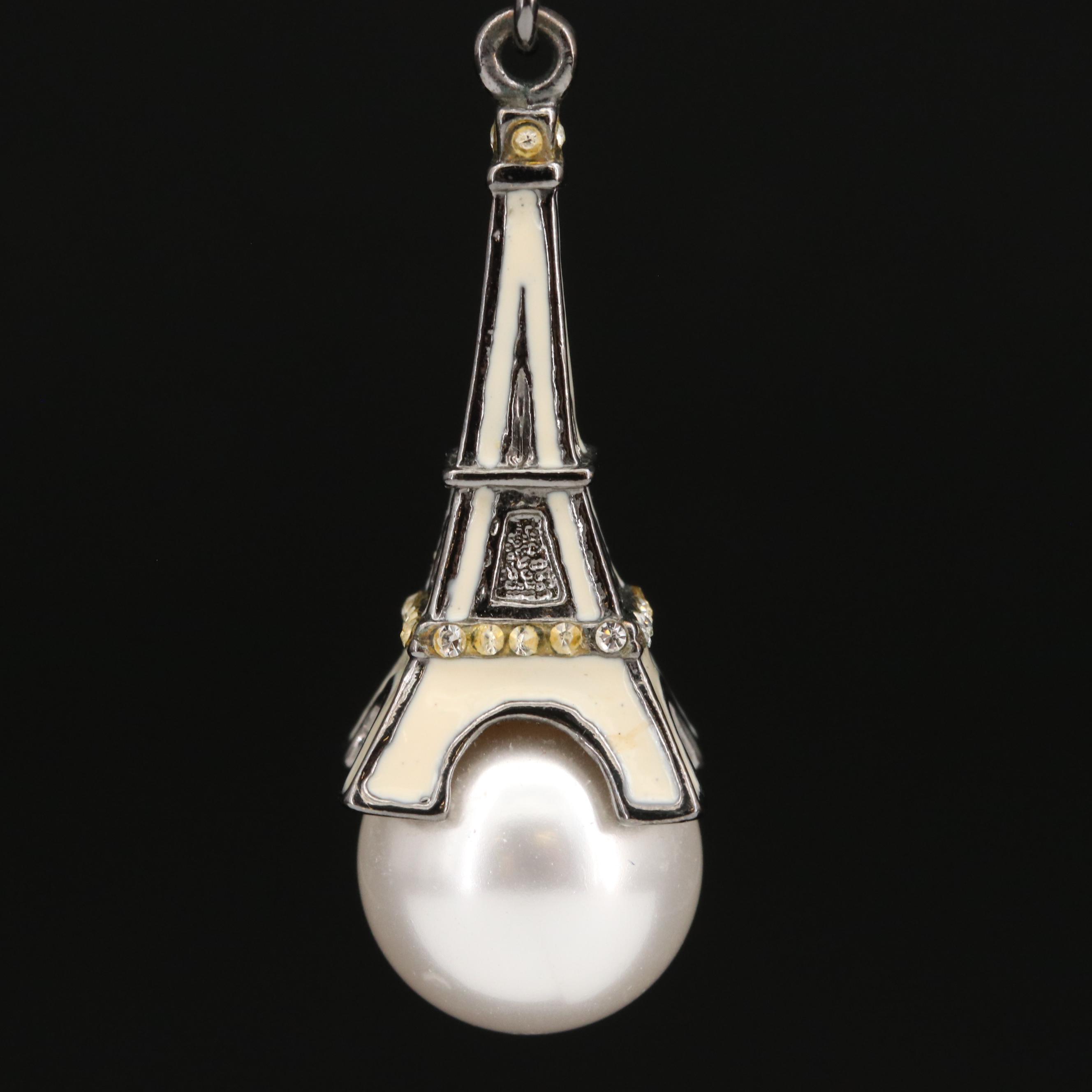 Chanel 2006 Cruise Collection Eiffel Tower Pendant Necklace