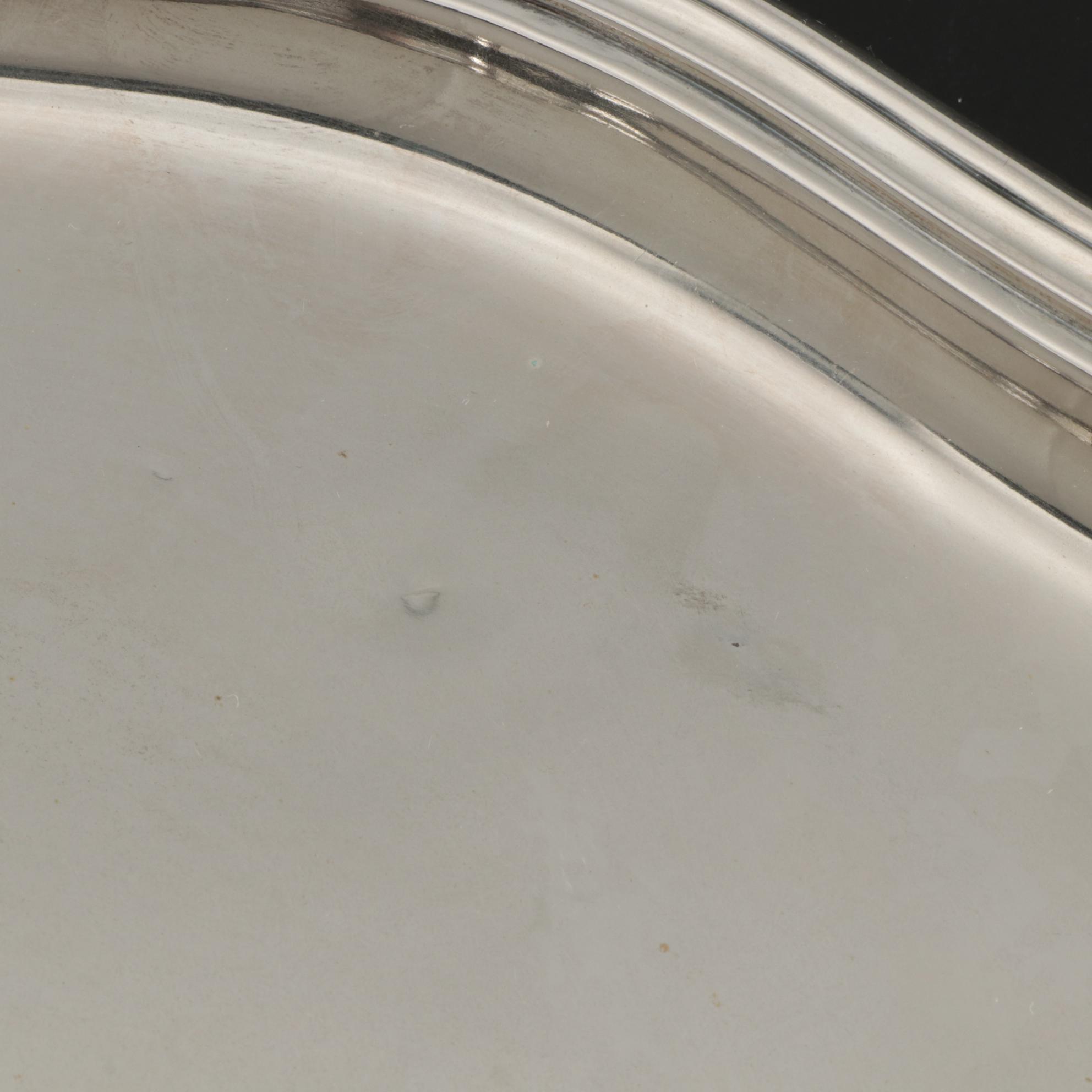 M. H. Wilkens & Söhne 835 Silver Scalloped Salver, Late 19th/Early 20th Century