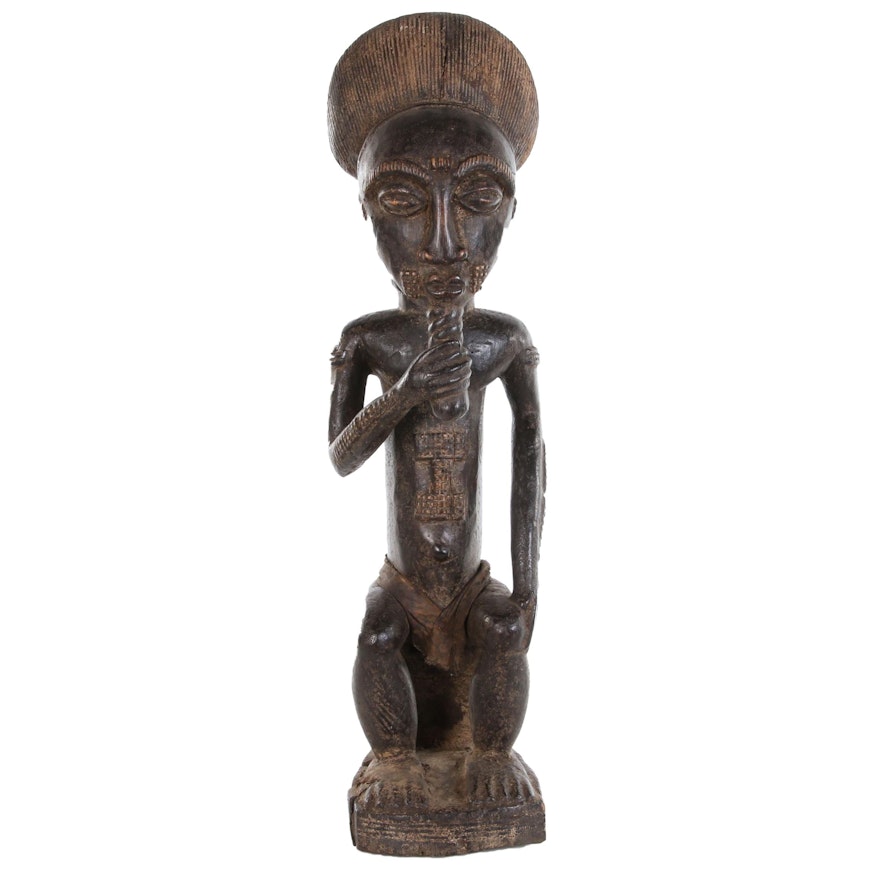 Baule Hand-Carved Wood Figure, Côte d'Ivoire