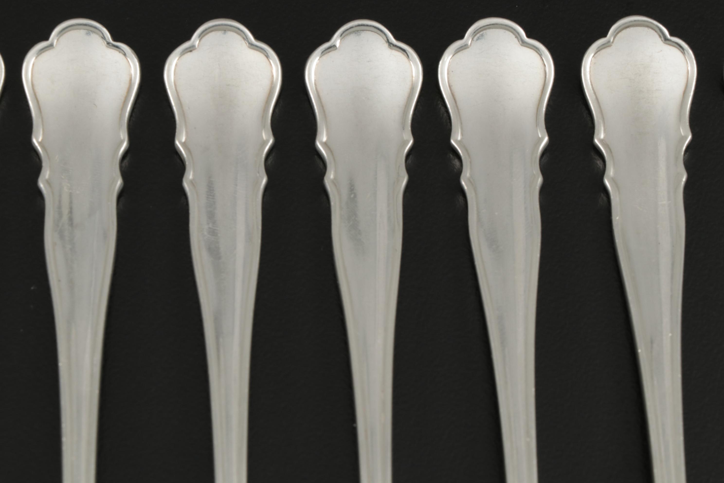 Wilkens & Söhne "Chippendale" 800 Silver Pastry Forks