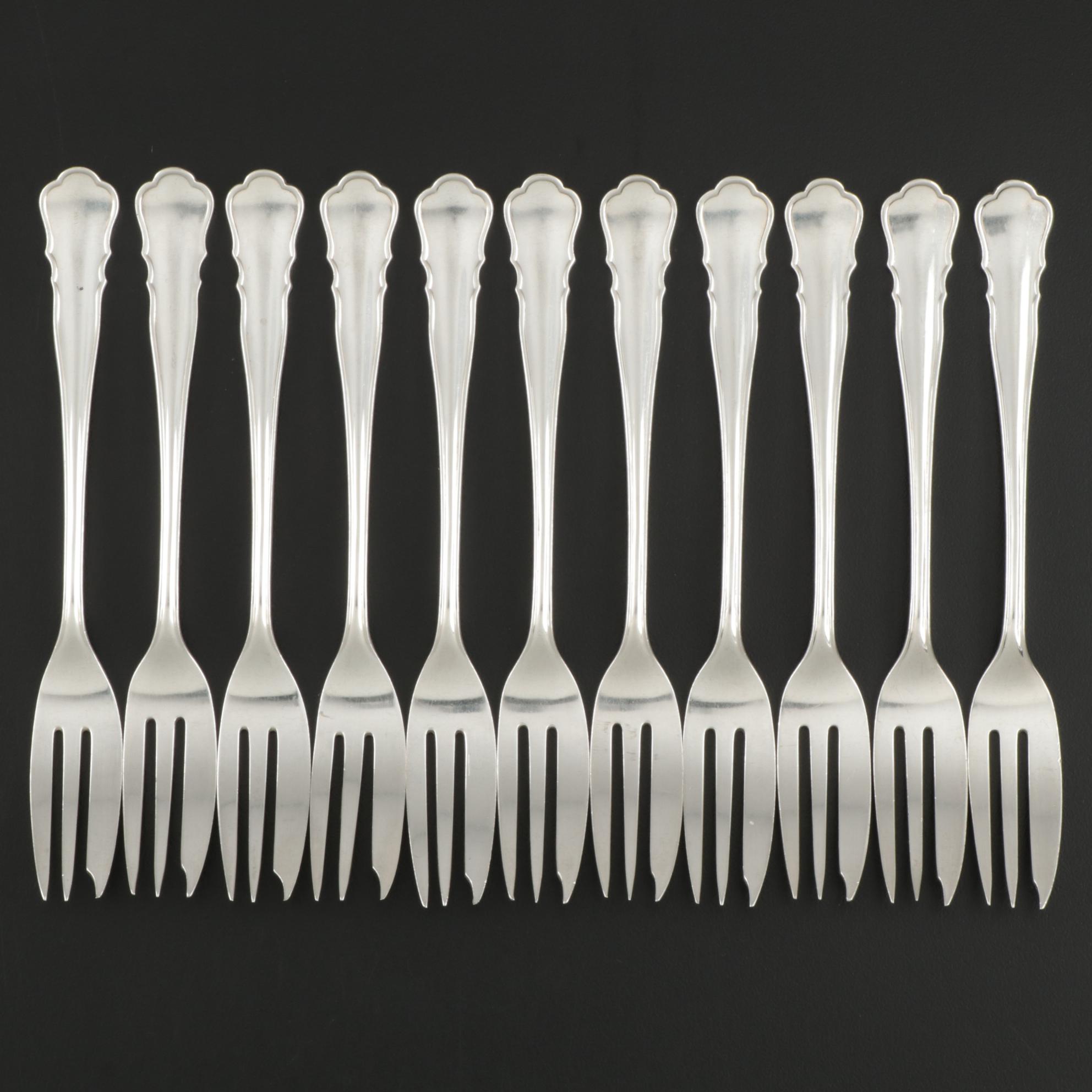 Wilkens & Söhne "Chippendale" 800 Silver Pastry Forks