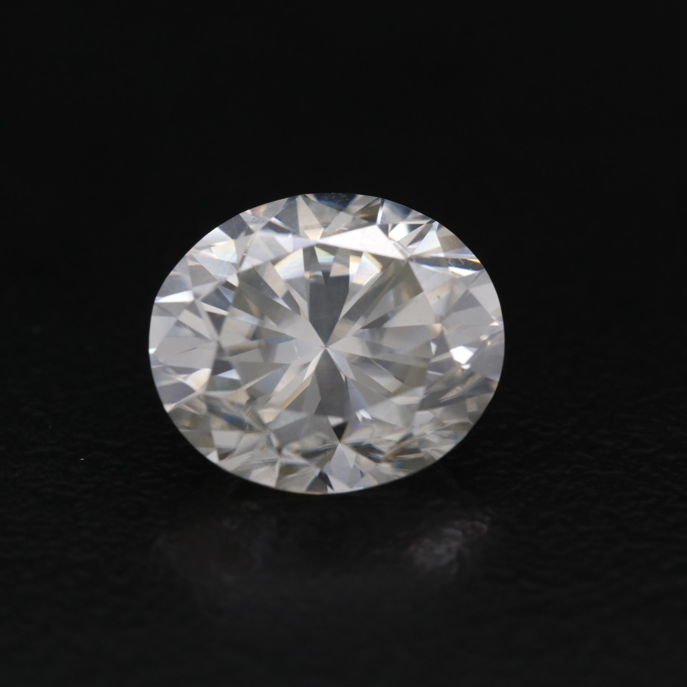Loose Lab Grown Oval Faceted Moissanite