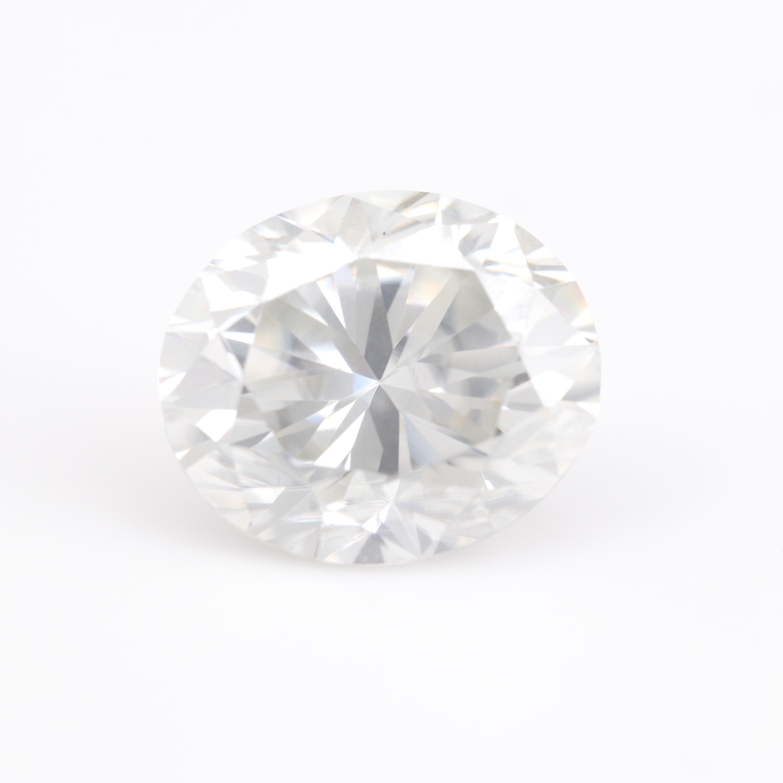 Loose Lab Grown Oval Faceted Moissanite