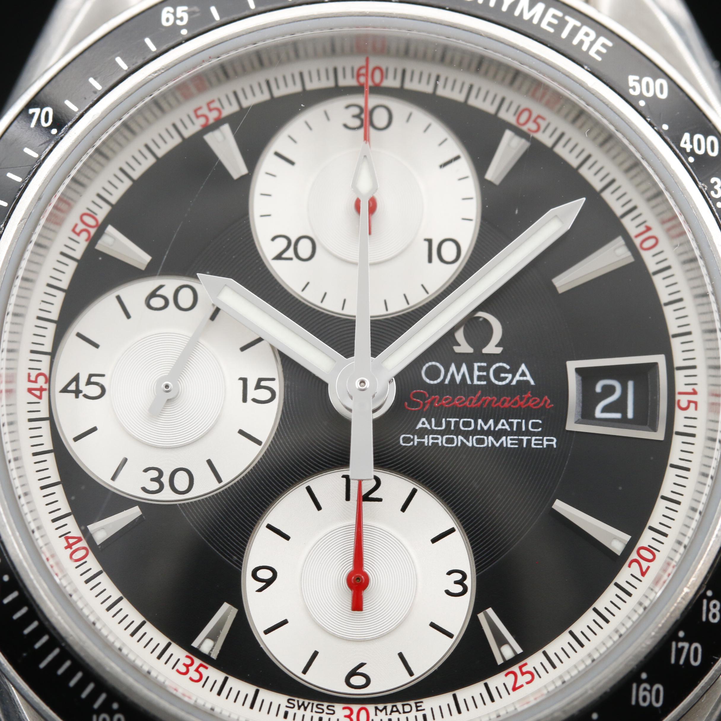 Omega Speedmaster Date Stainless Steel Automatic Chronograph Watch