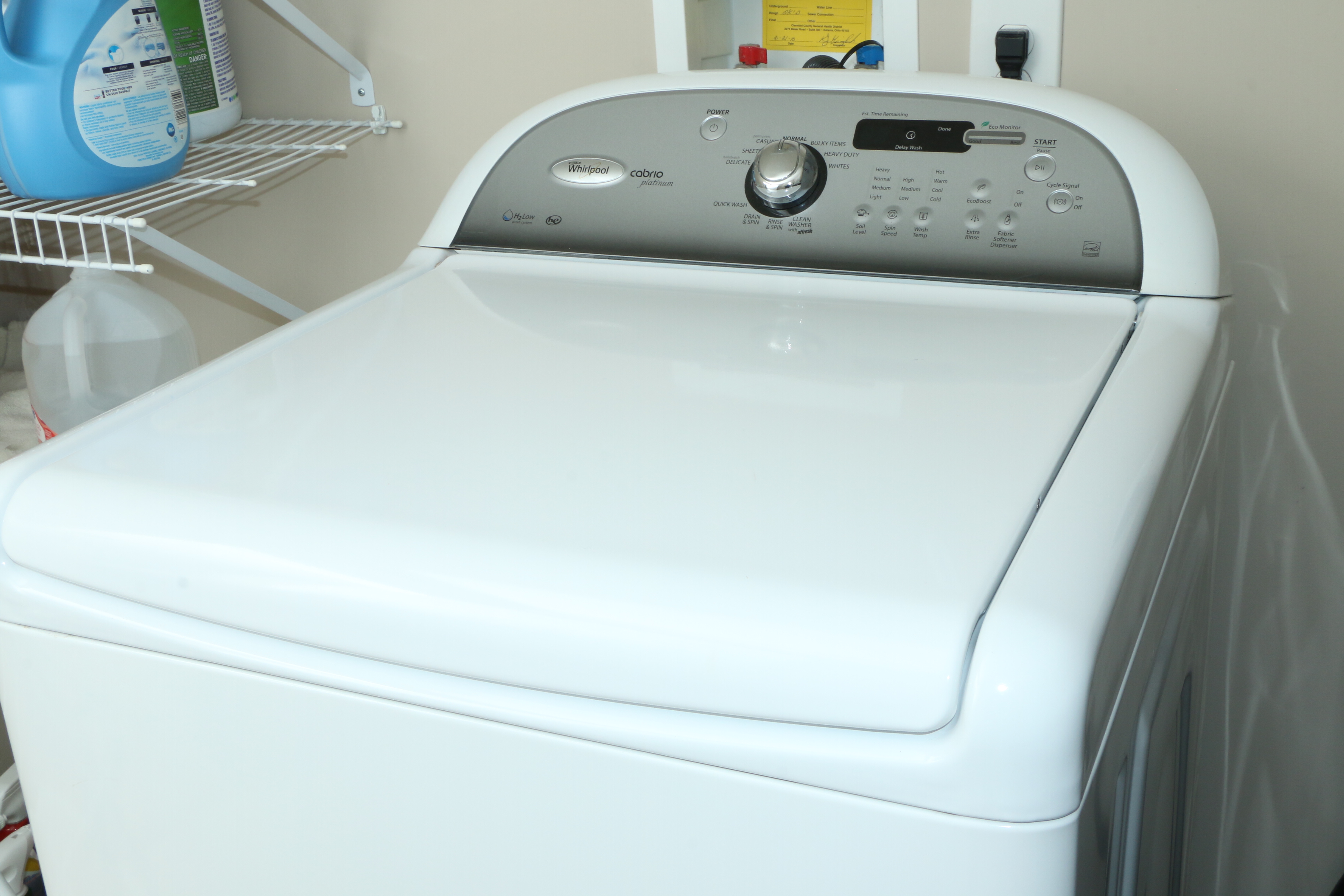 Whirlpool Cabrio Platinum 4.6 Cubic Feet Top Load Washing Machine