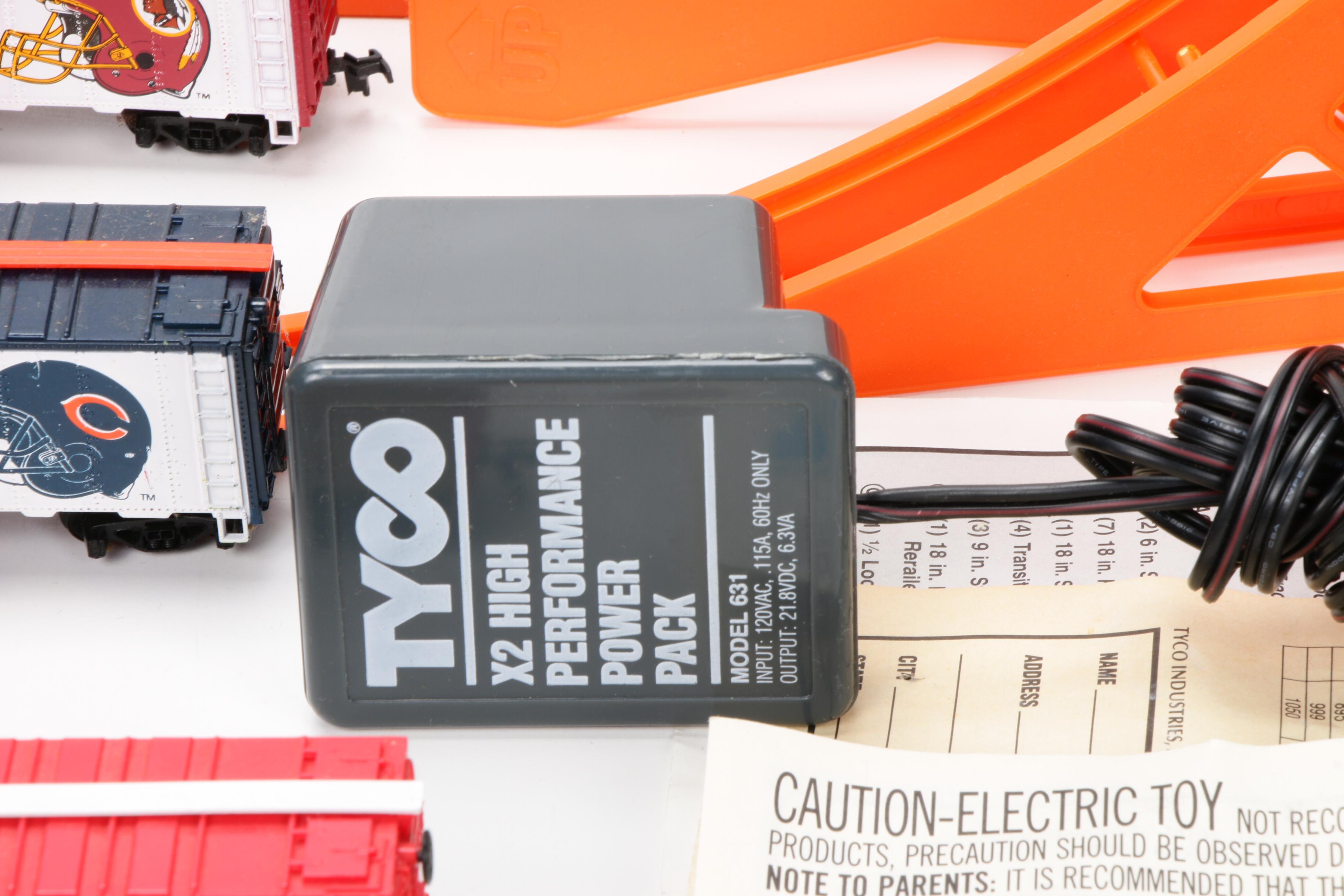 HO Scale Trains with Tyco "Turbo Train" Set, Late 20th Century