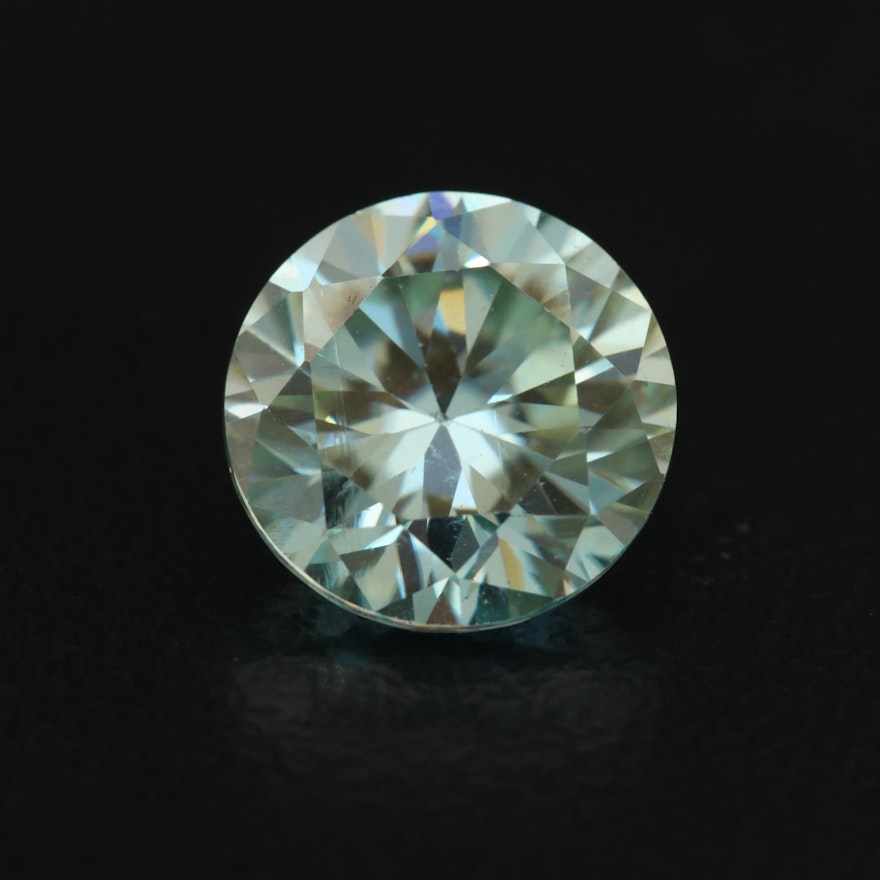 Loose Round Faceted Moissanite