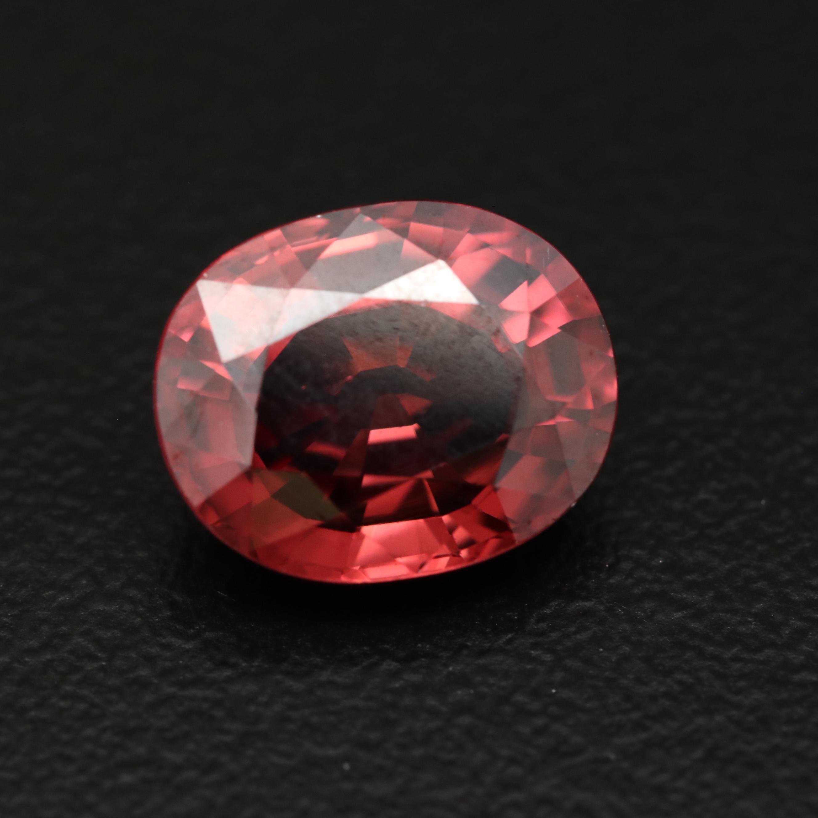 Loose 5.93 CT Oval Faceted Zircon