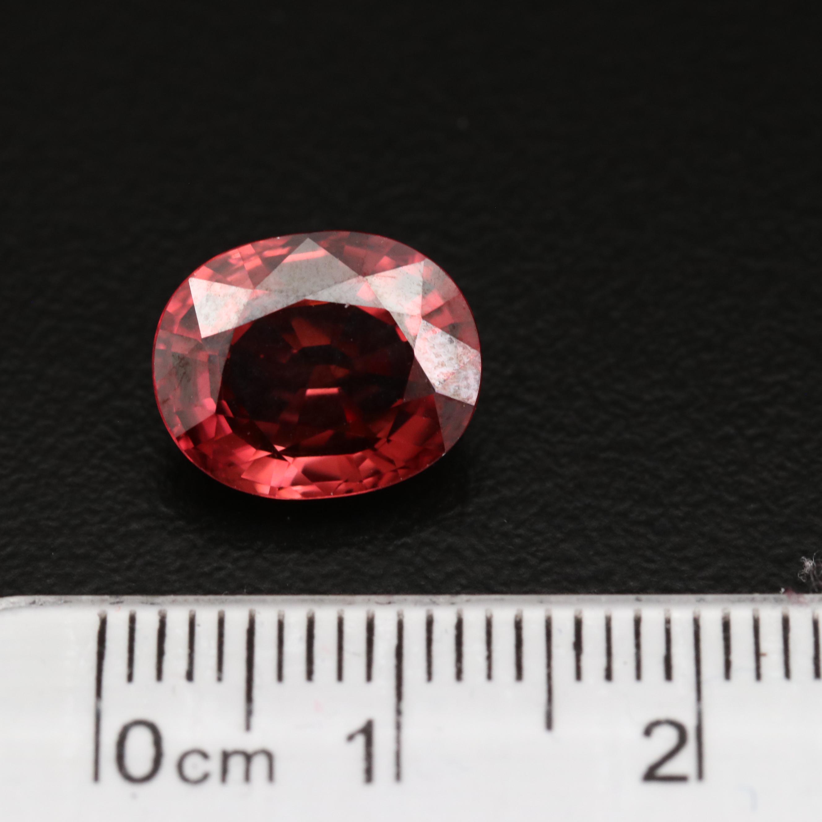Loose 5.93 CT Oval Faceted Zircon