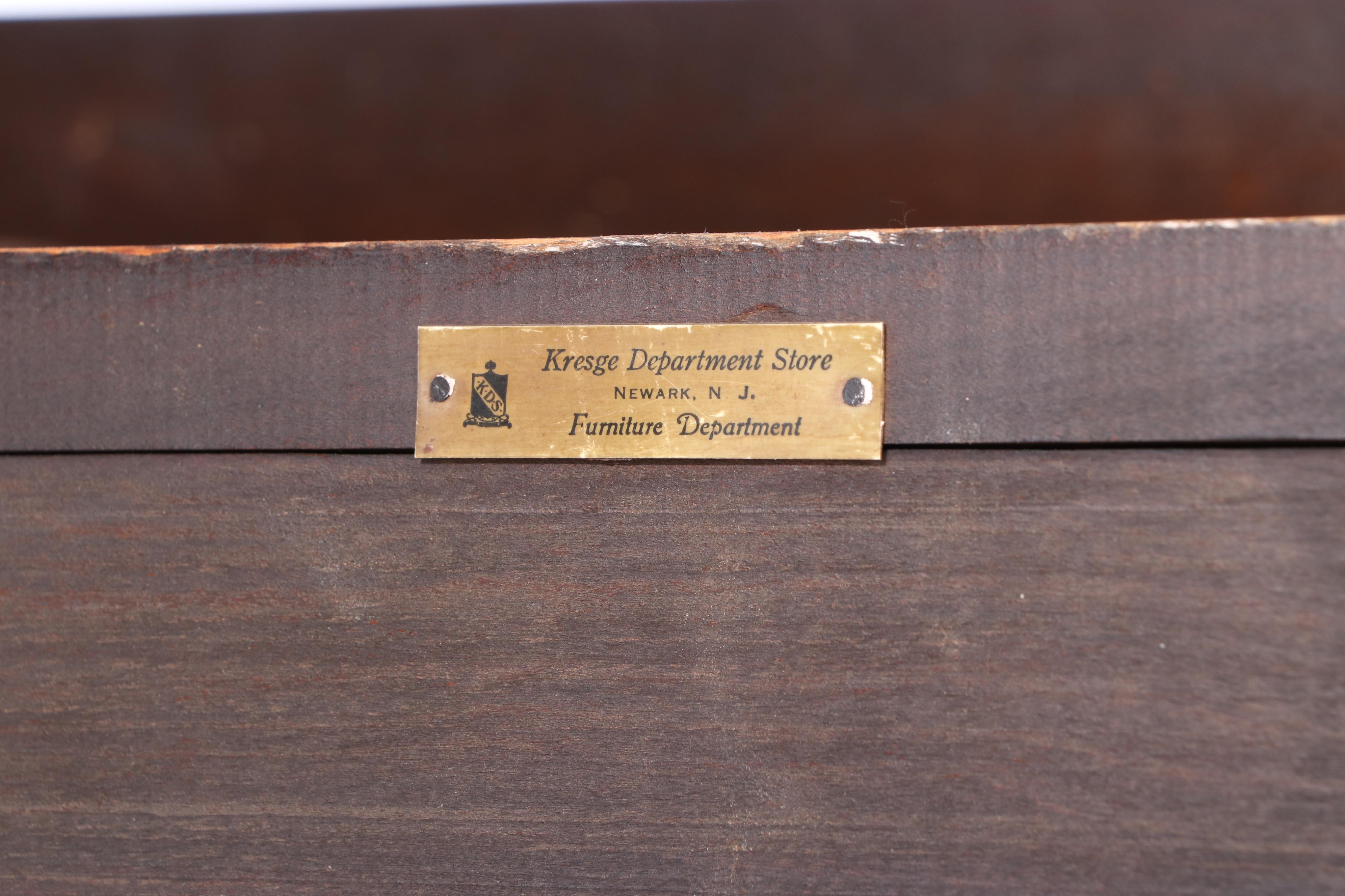 Jacobean Revival Walnut China Cabinet, 1920s