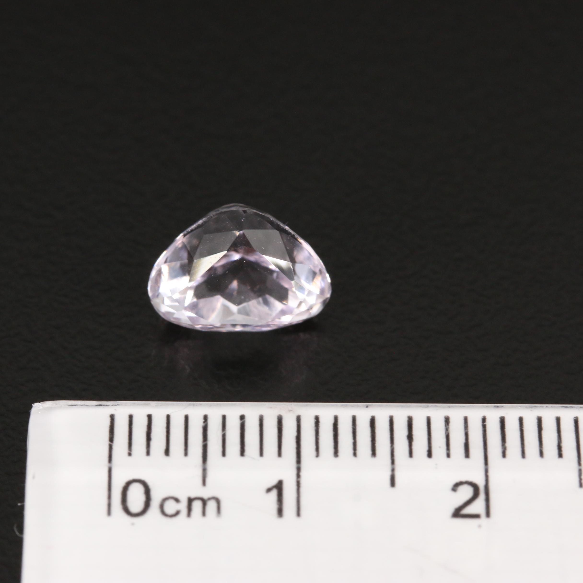Loose 3.63 CT Triangular Faceted Kunzite