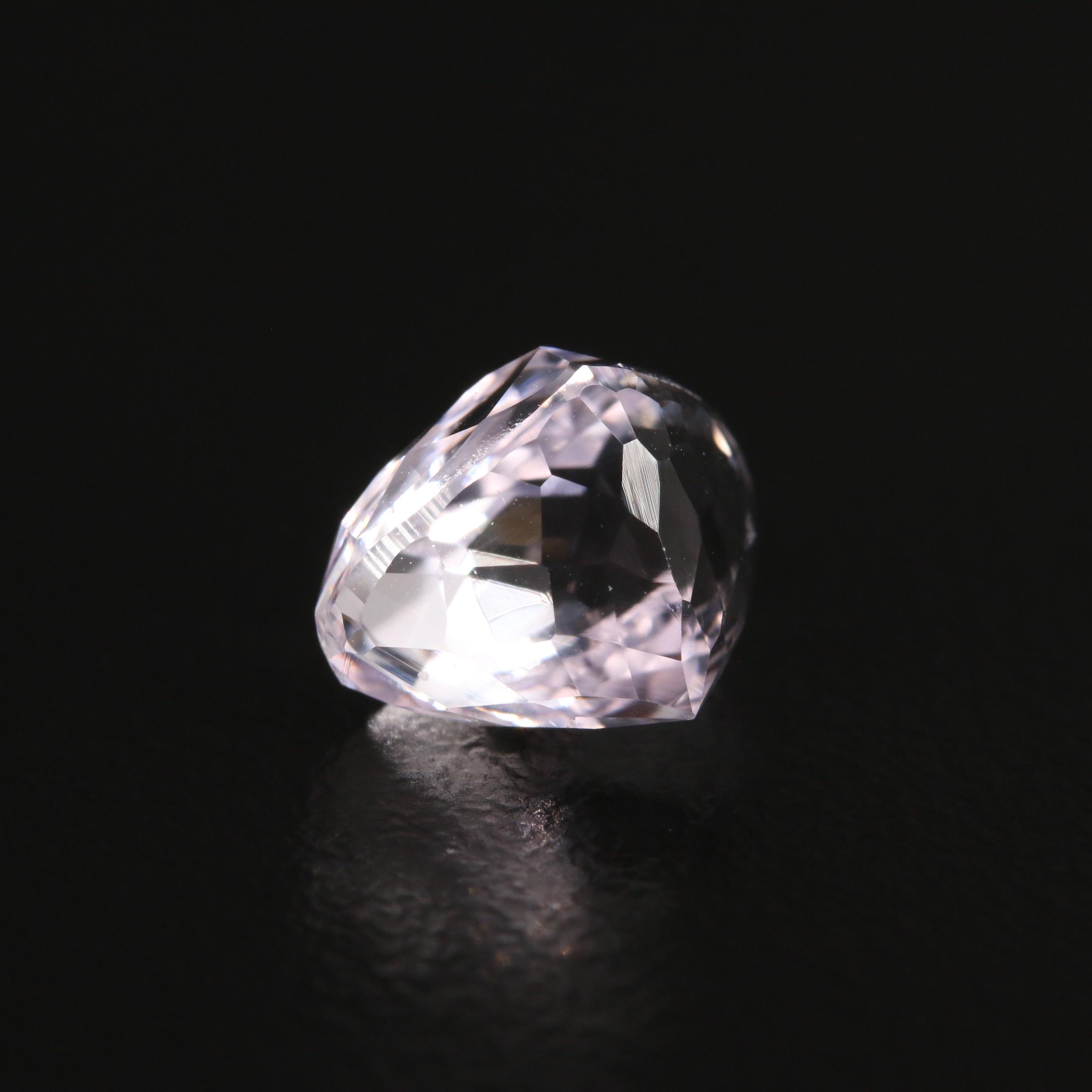 Loose 3.63 CT Triangular Faceted Kunzite