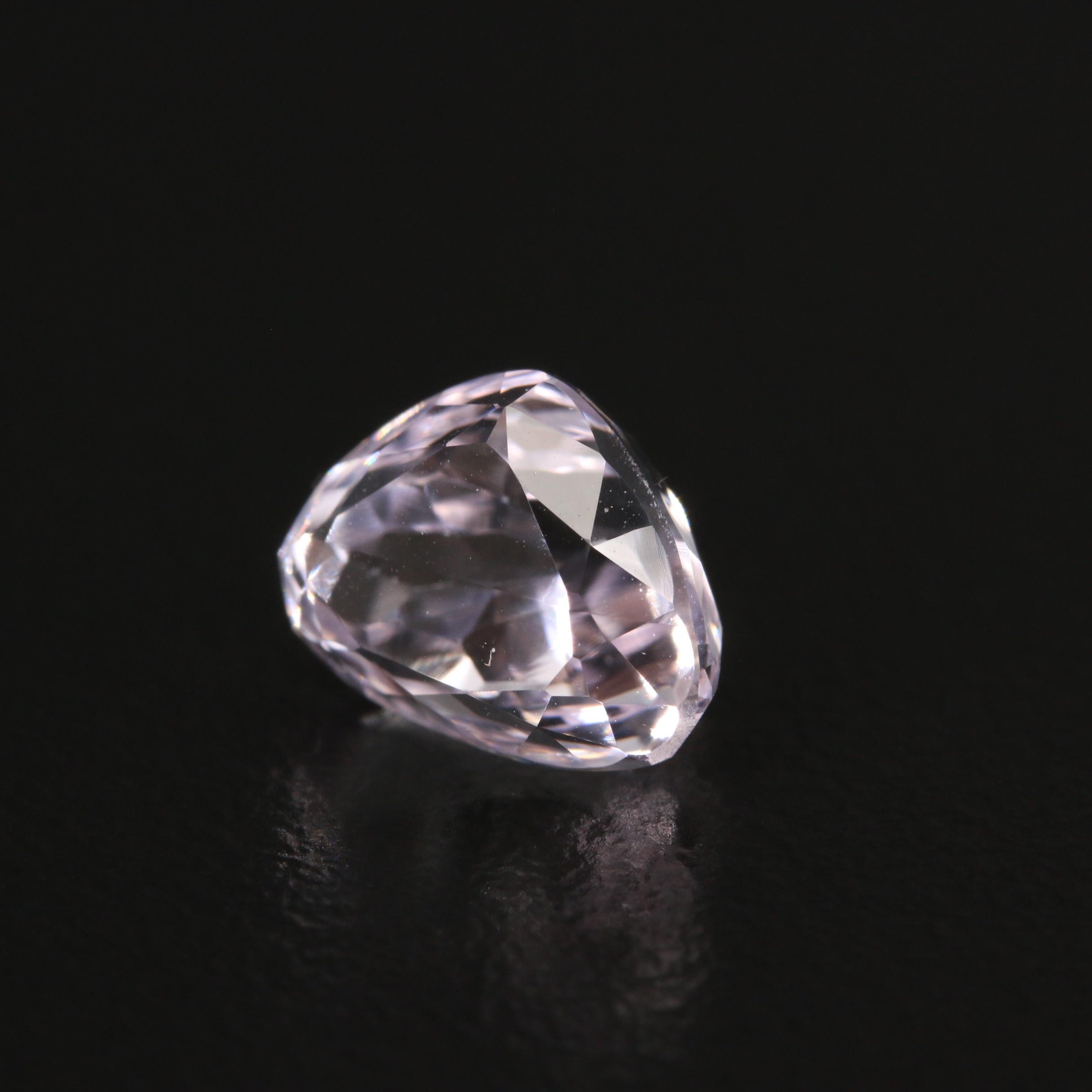 Loose 3.63 CT Triangular Faceted Kunzite