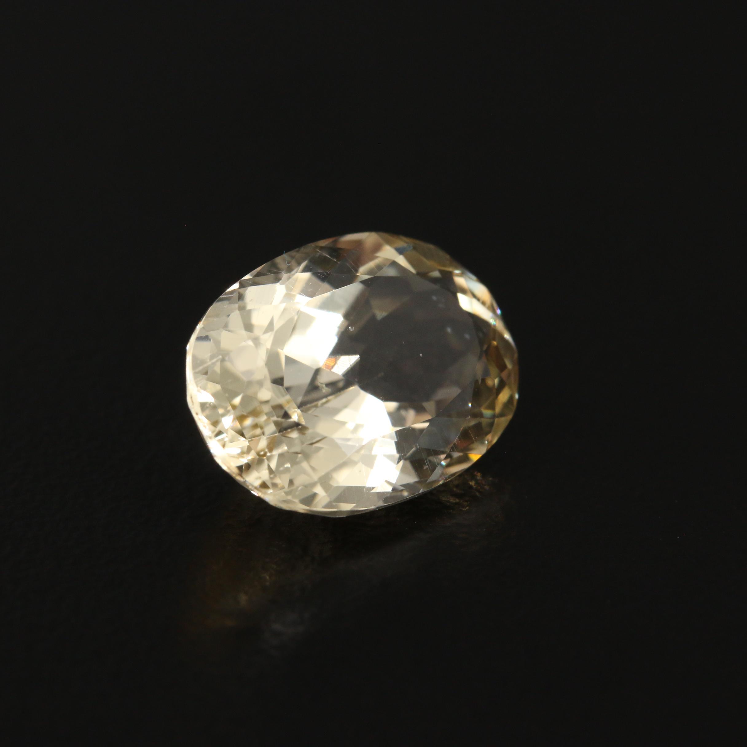 Loose 6.45 CT Oval Faceted Laboradite