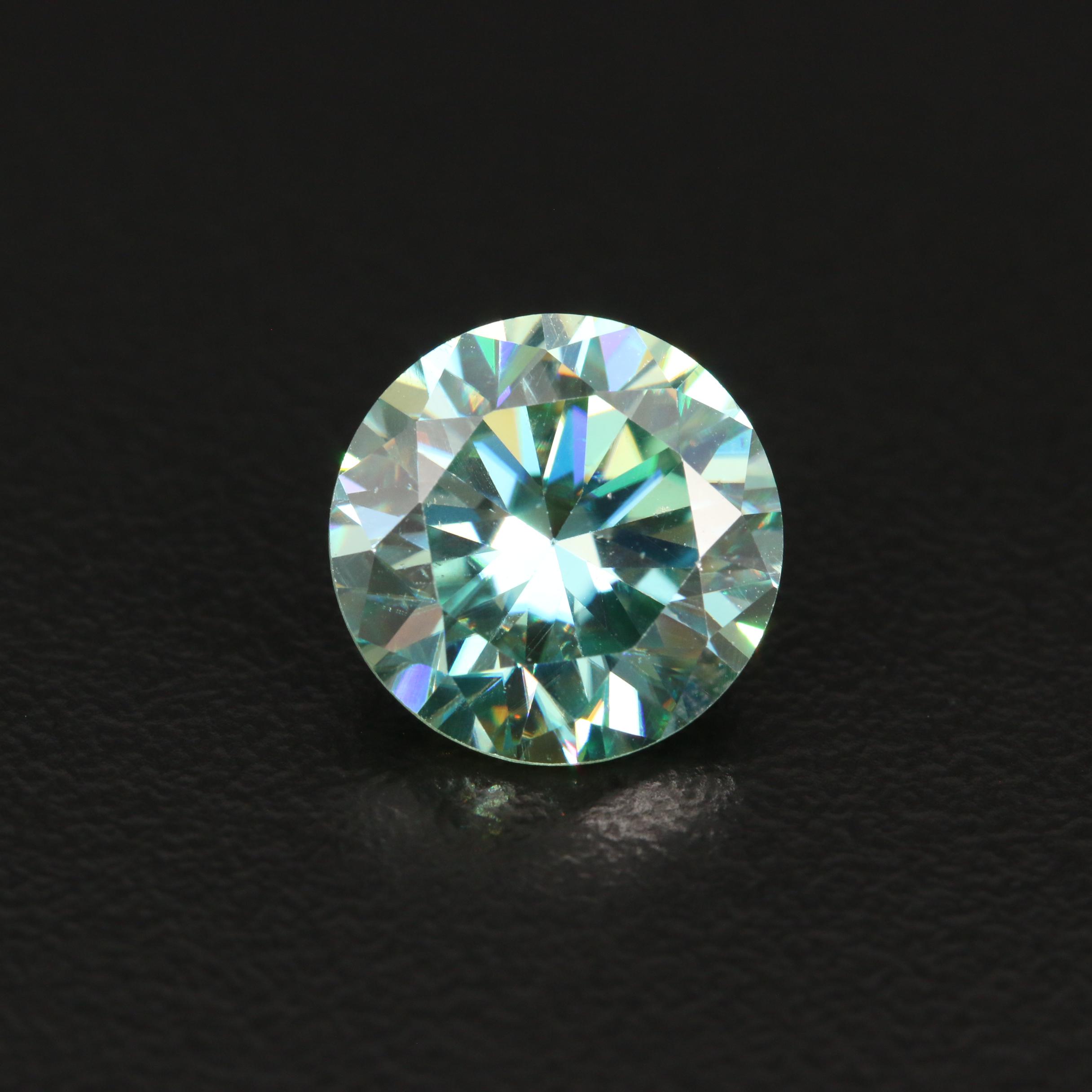 Loose Laboratory Grown Round Faceted Moissanite