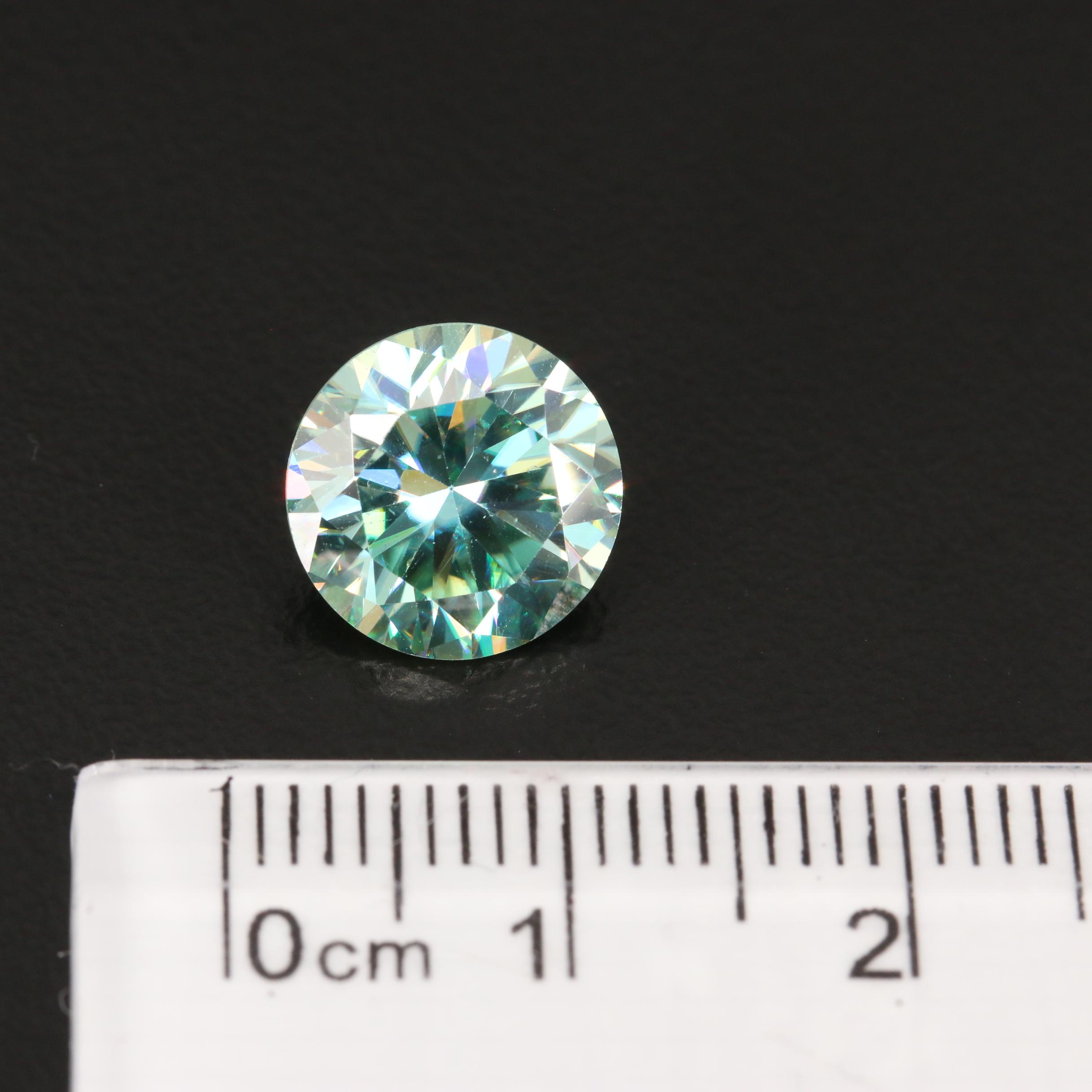 Loose Laboratory Grown Round Faceted Moissanite