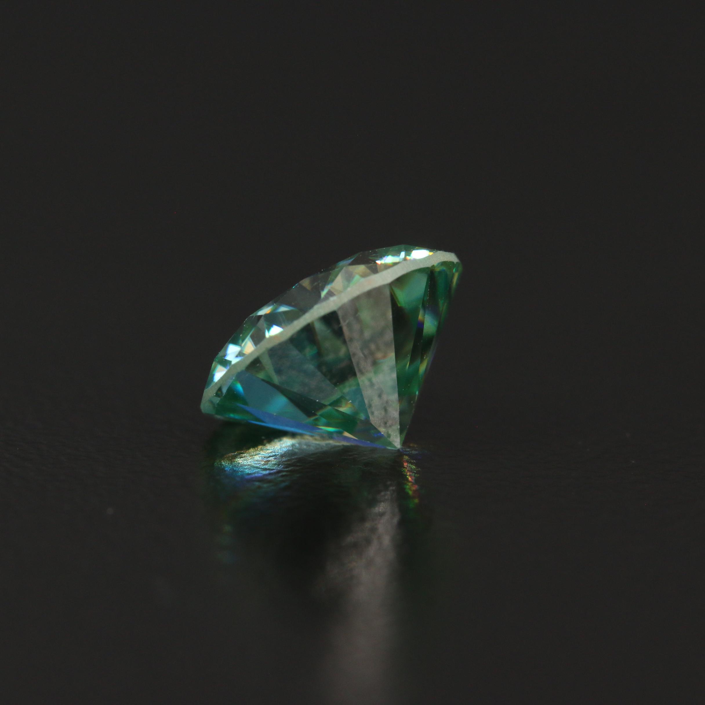 Loose Laboratory Grown Round Faceted Moissanite