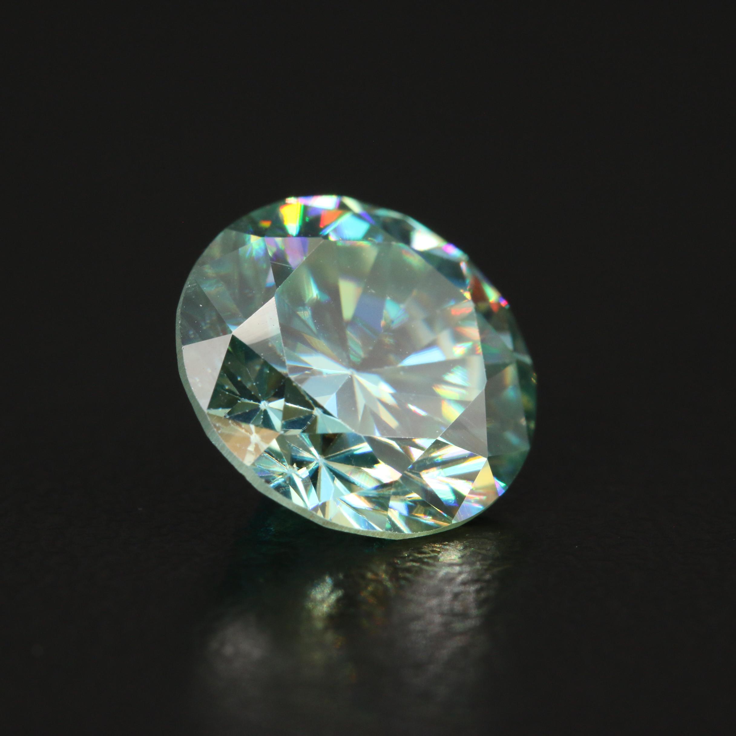 Loose Laboratory Grown Round Faceted Moissanite