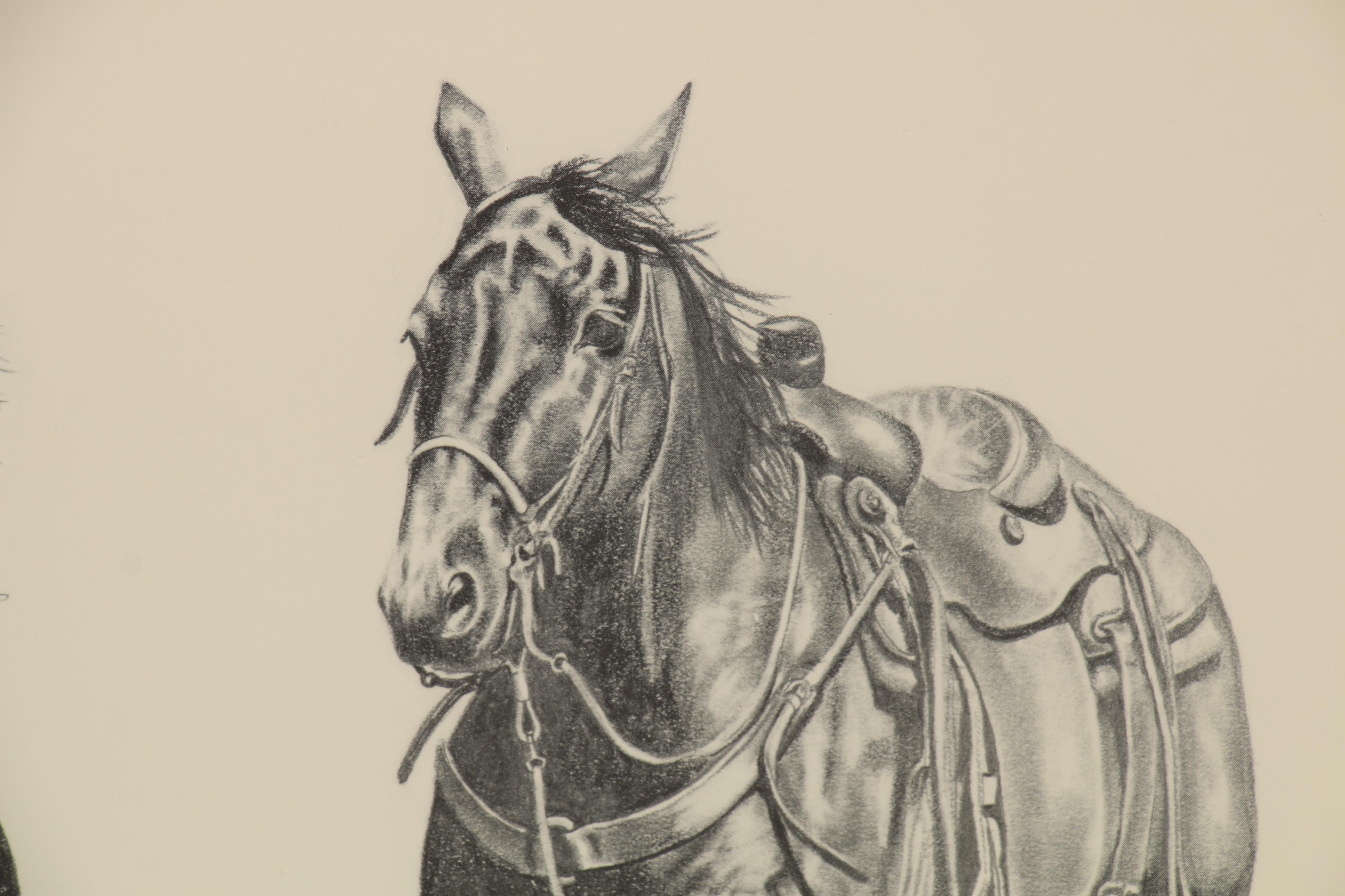 Brenda Bruckner Offset Lithograph "Chic and Red", 20th Century