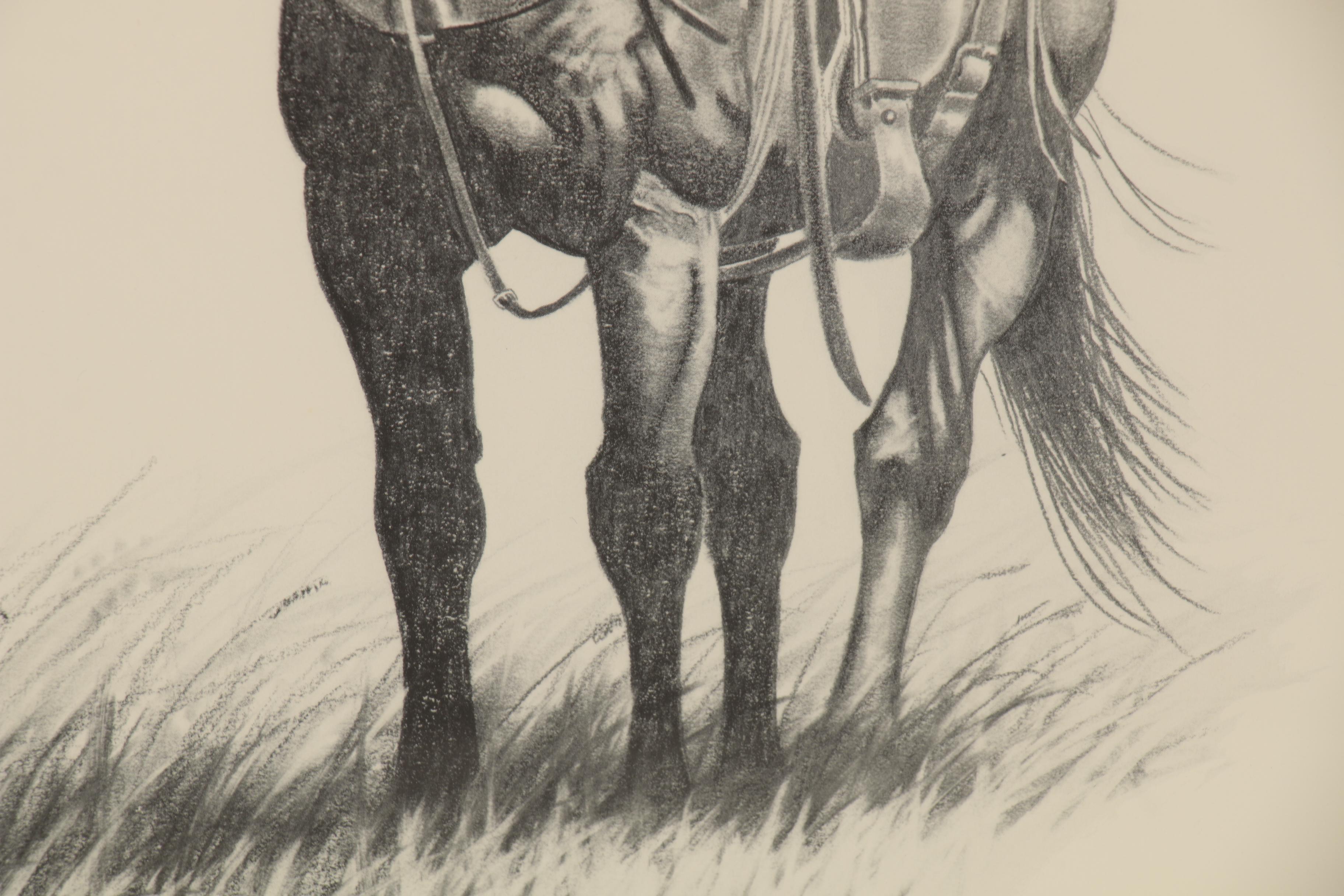 Brenda Bruckner Offset Lithograph "Chic and Red", 20th Century