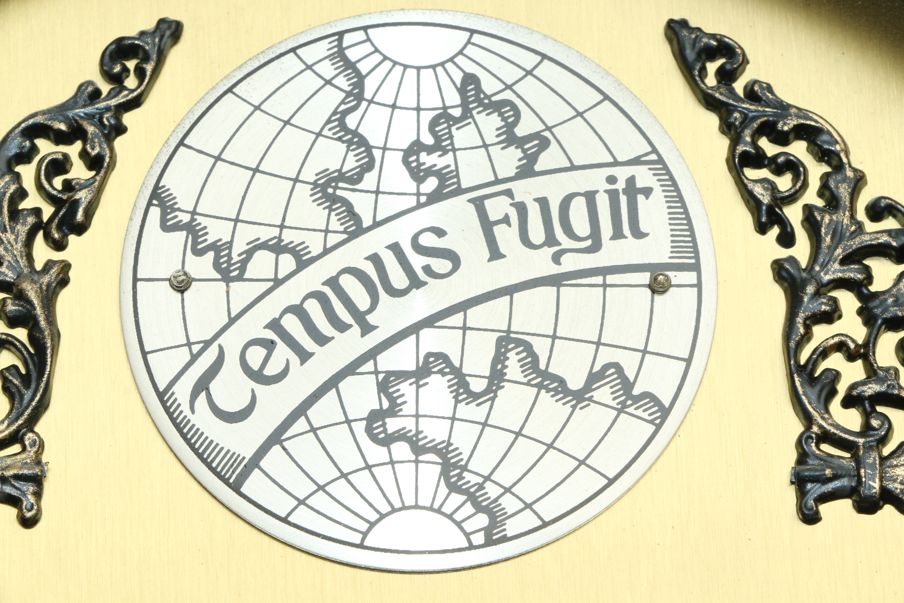 Mahogany Herschede "D'Orsay" Tempus Fugit Grandmother Clock, Vintage