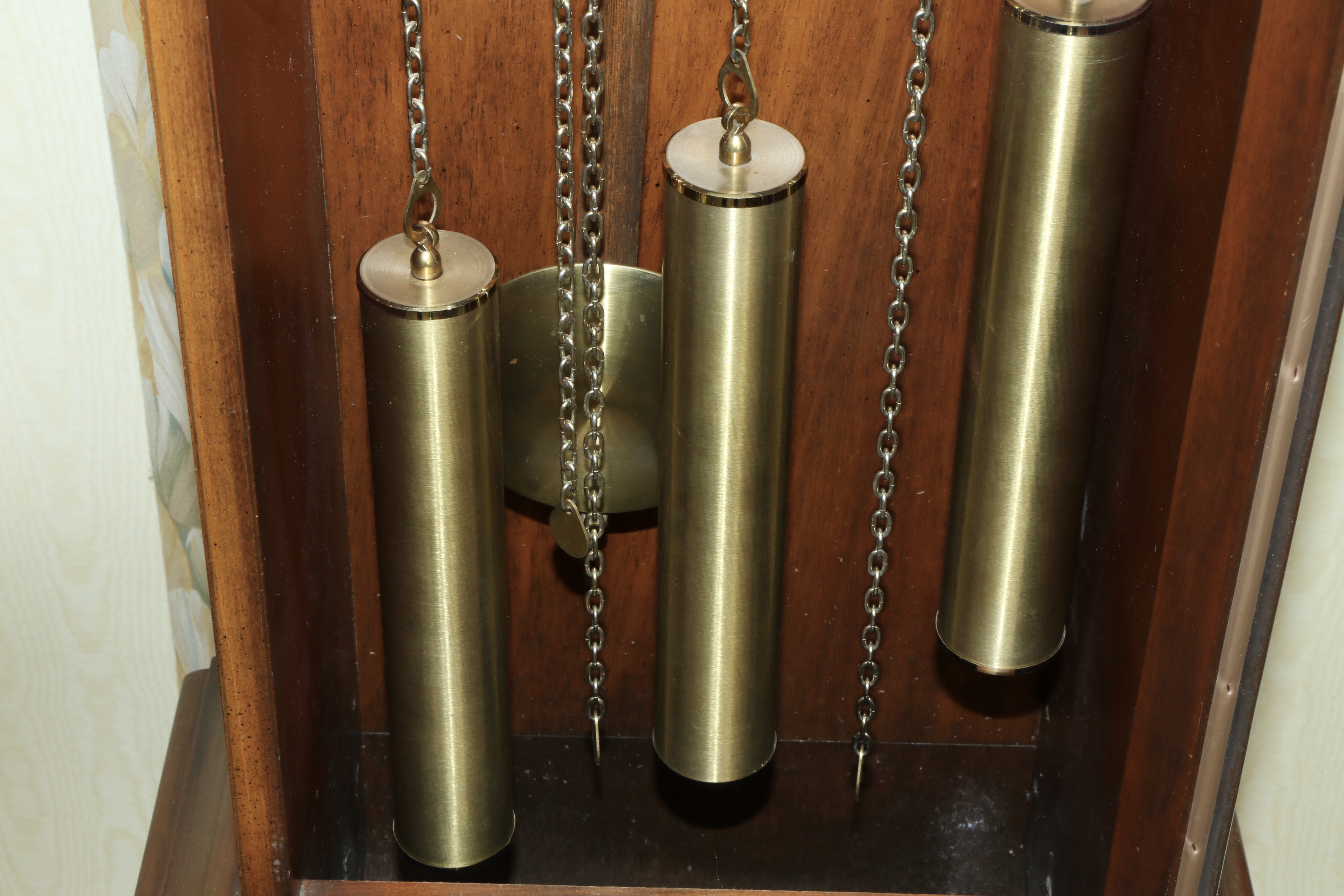 Mahogany Herschede "D'Orsay" Tempus Fugit Grandmother Clock, Vintage