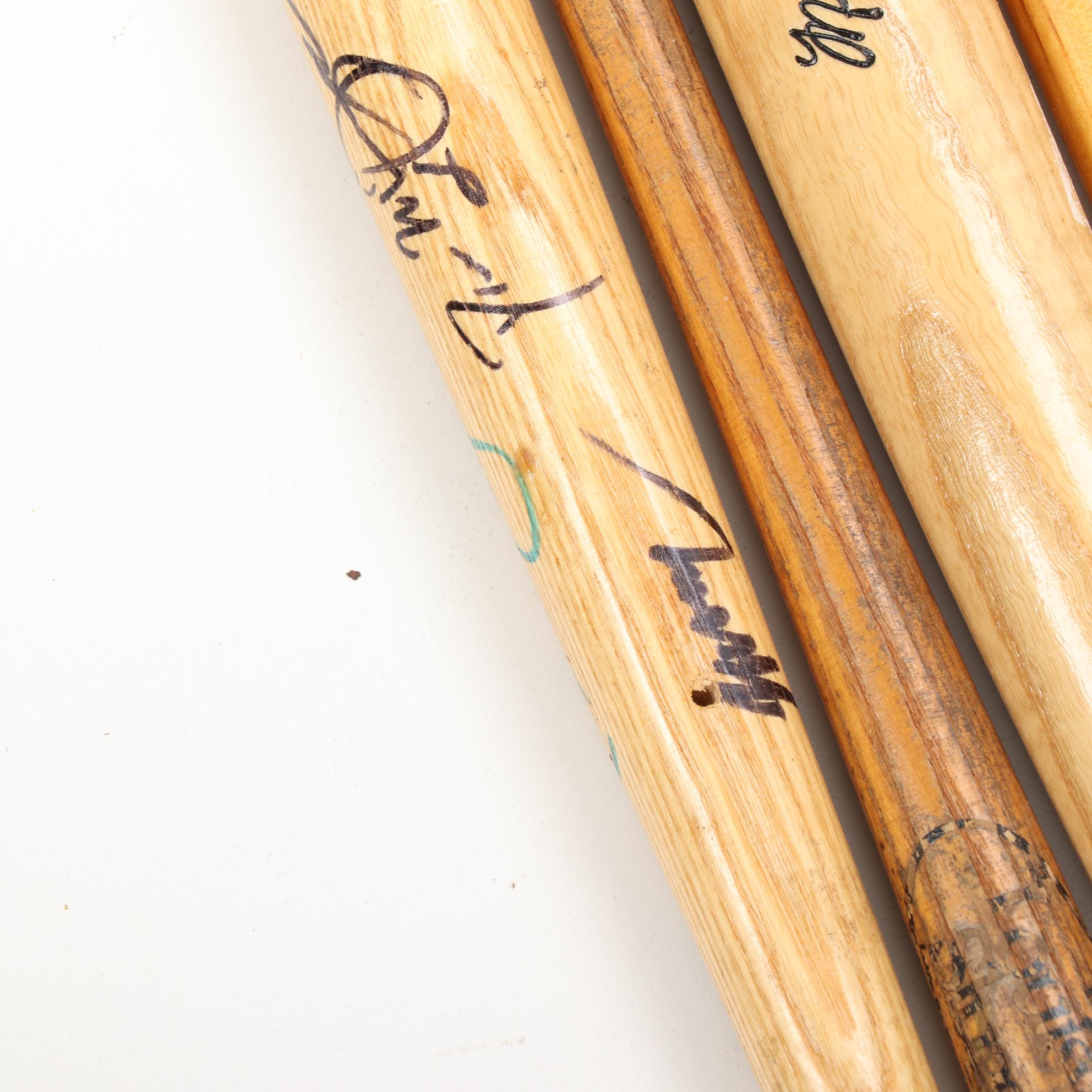 Souvenir Baseball Bats Including Louisville Slugger, Some Autographed